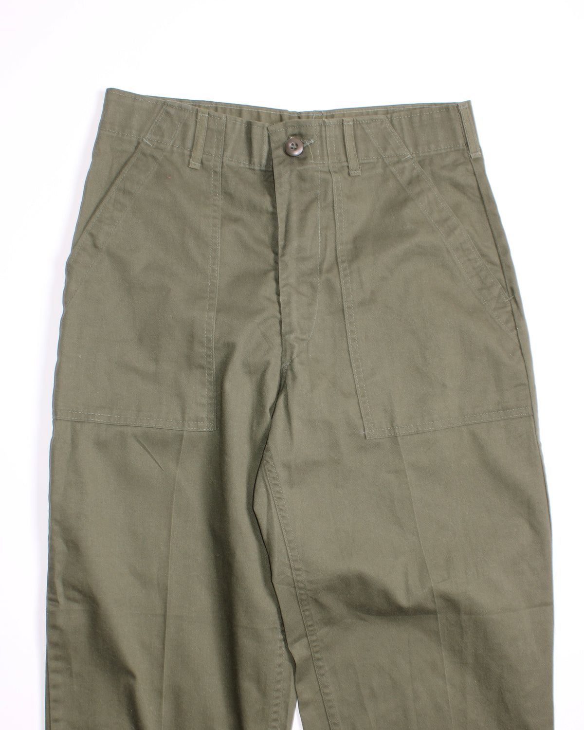 US ARMY VINTAGE OG 507 FATIGUE PANTS OLIVE GREEN - W30