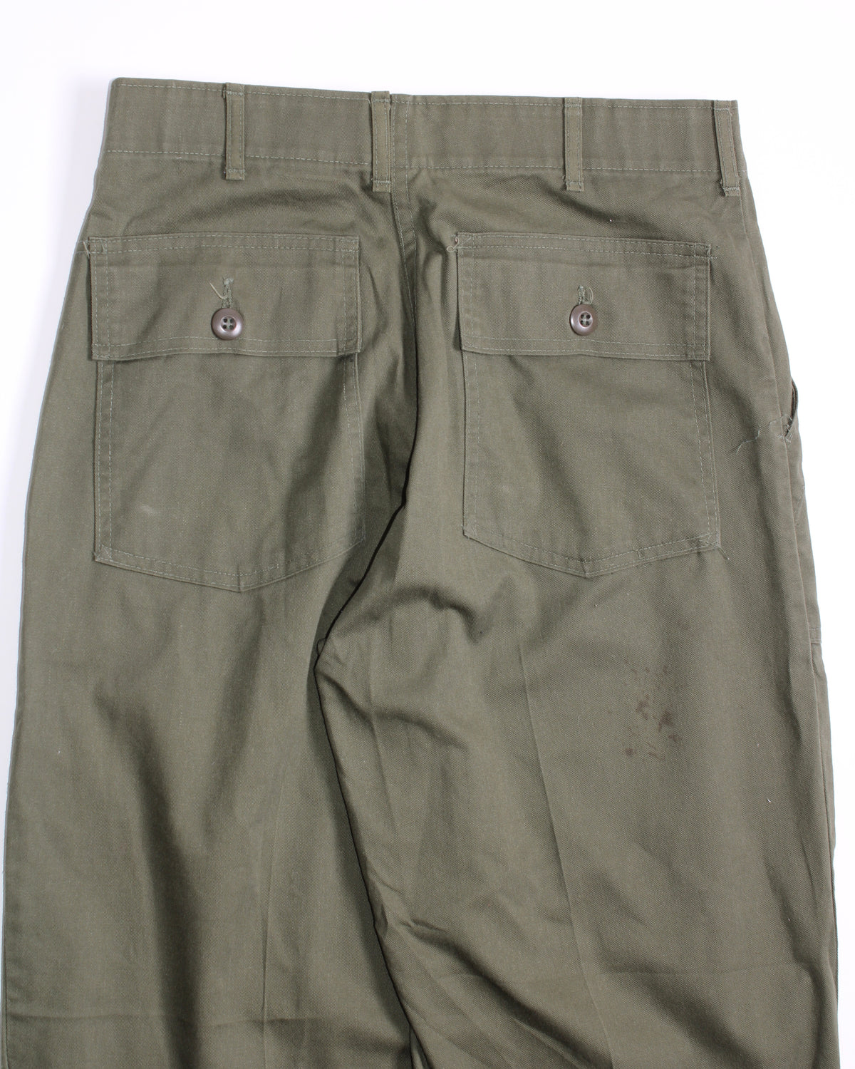 US ARMY VINTAGE OG 507 FATIGUE PANTS OLIVE GREEN - W30