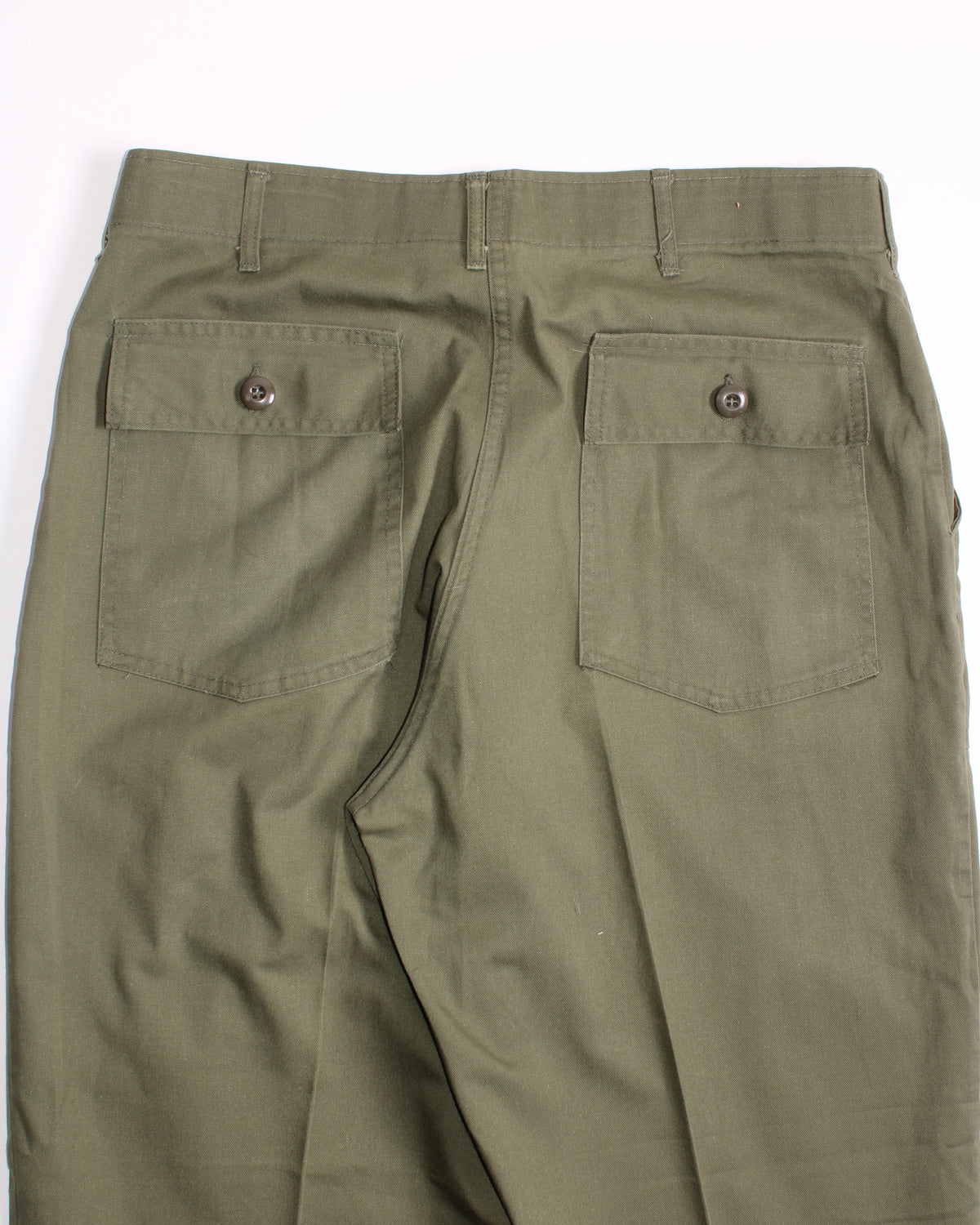 US ARMY VINTAGE OG 507 FATIGUE PAINTER PANTS OLIVE GREEN - W36
