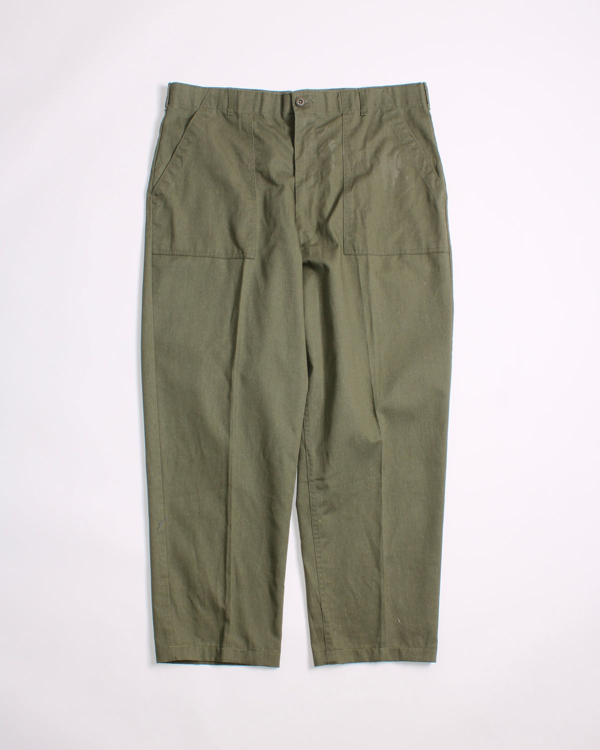 US ARMY VINTAGE OG 507 FATIGUE PANTS OLIVE GREEN - W40
