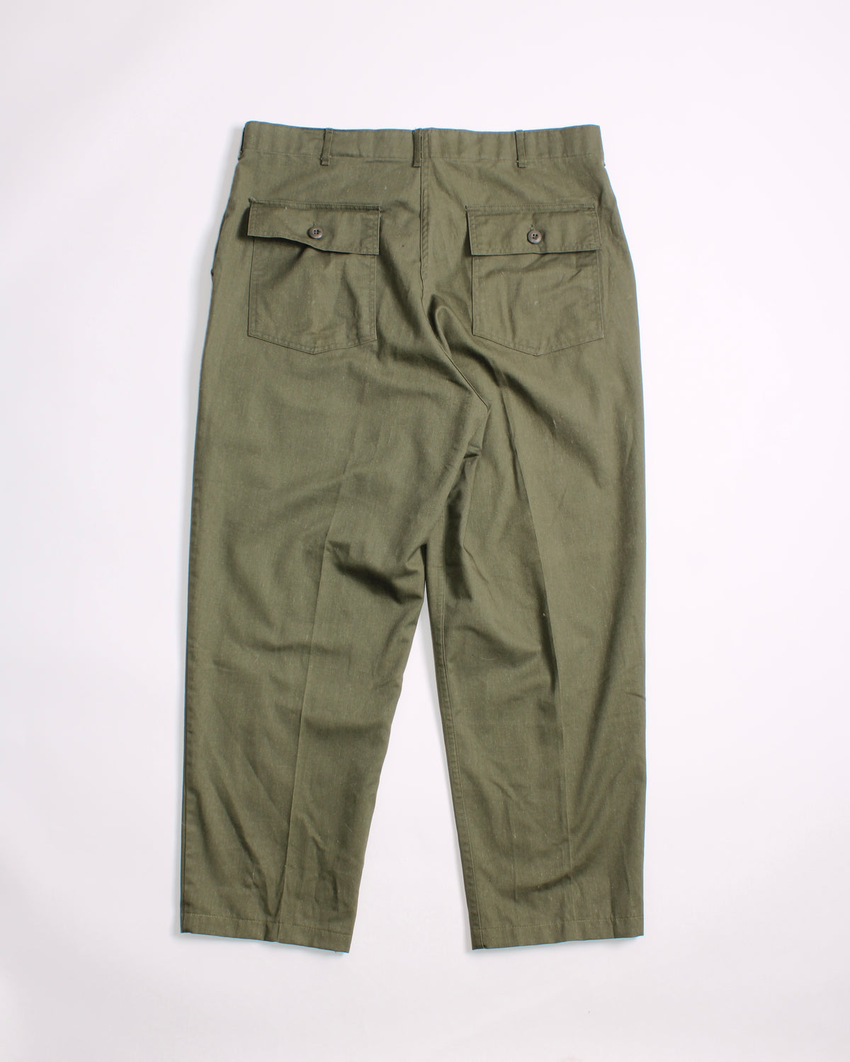 US ARMY VINTAGE OG 507 FATIGUE PANTS OLIVE GREEN - W40