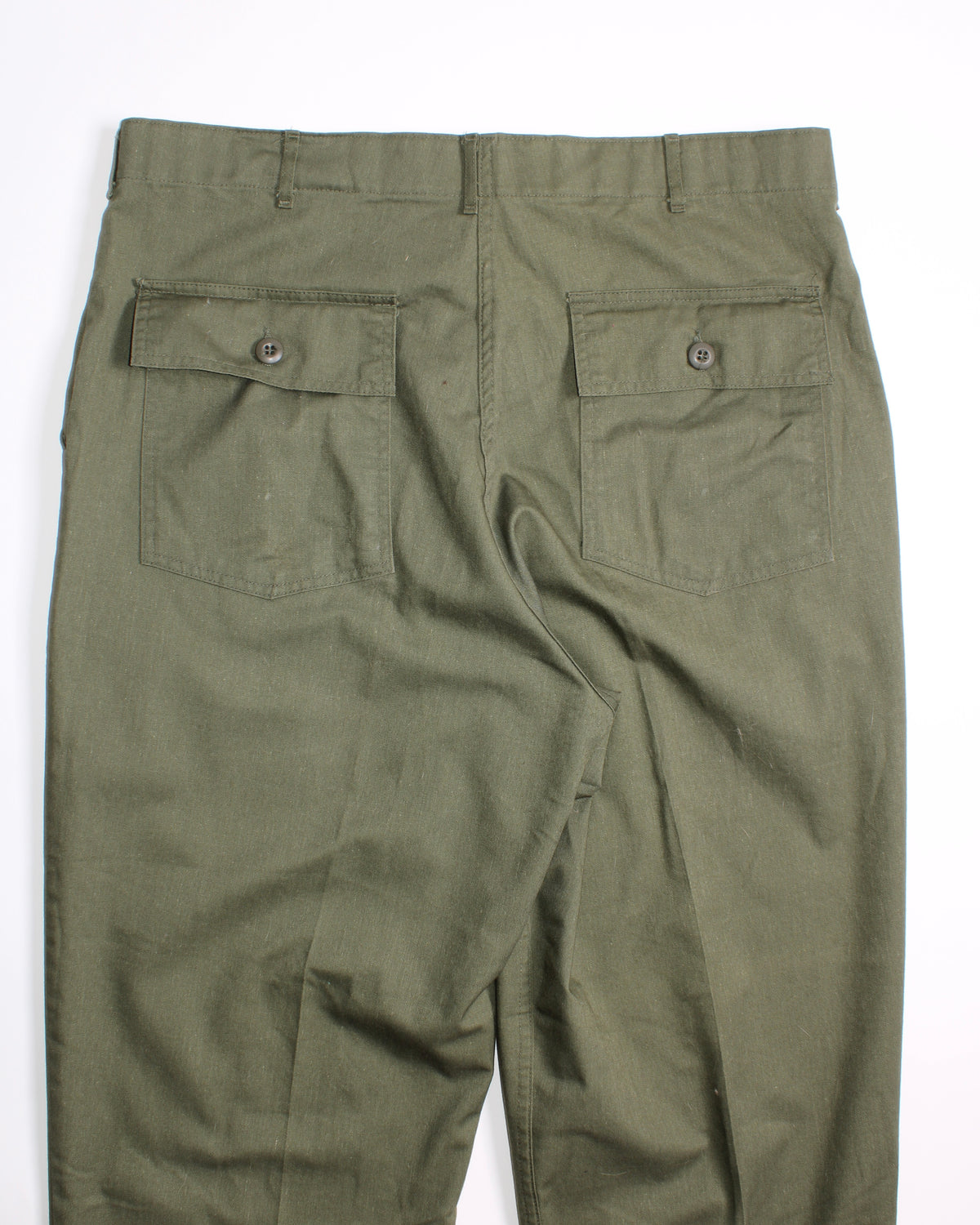 US ARMY VINTAGE OG 507 FATIGUE PANTS OLIVE GREEN - W40