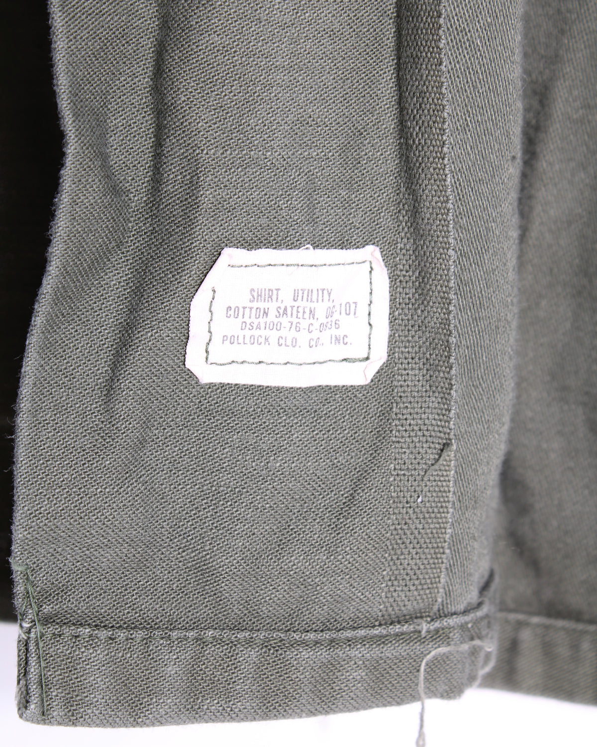 US ARMY VINTAGE OG 107 FATIGUE SHIRT GREEN - S/M