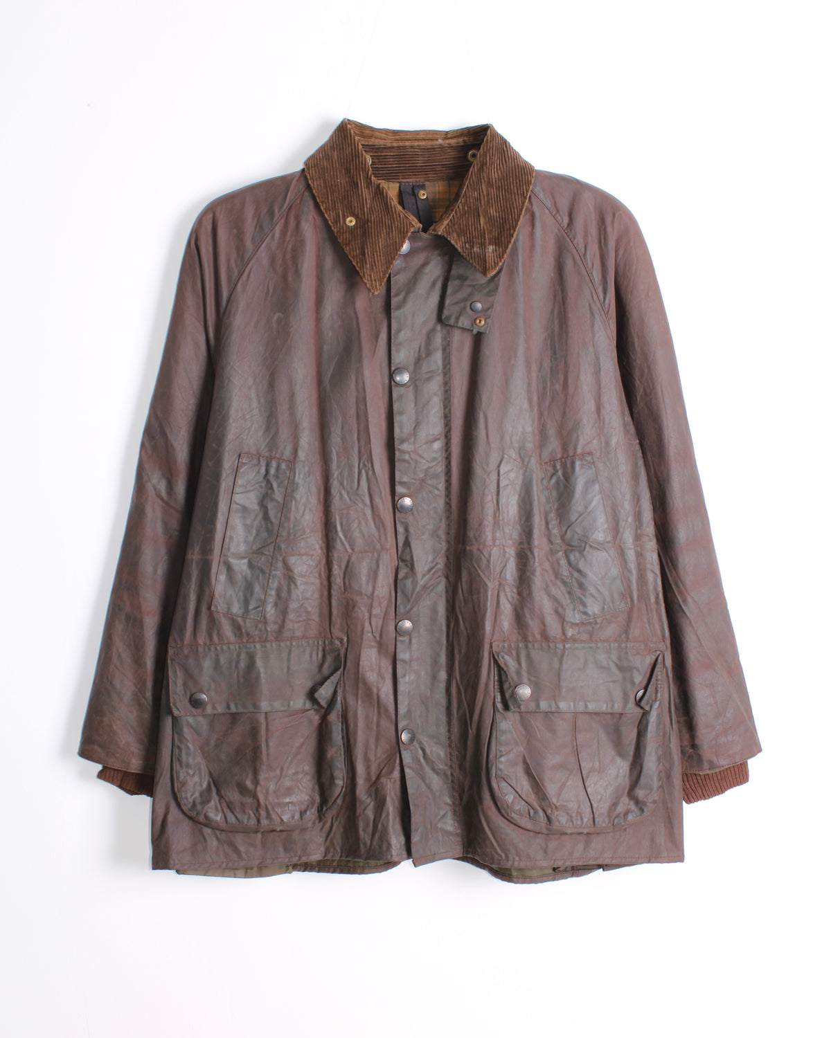 BARBOUR BEDALE VINTAGE WAX JACKET RUSTIC BROWN - M/L