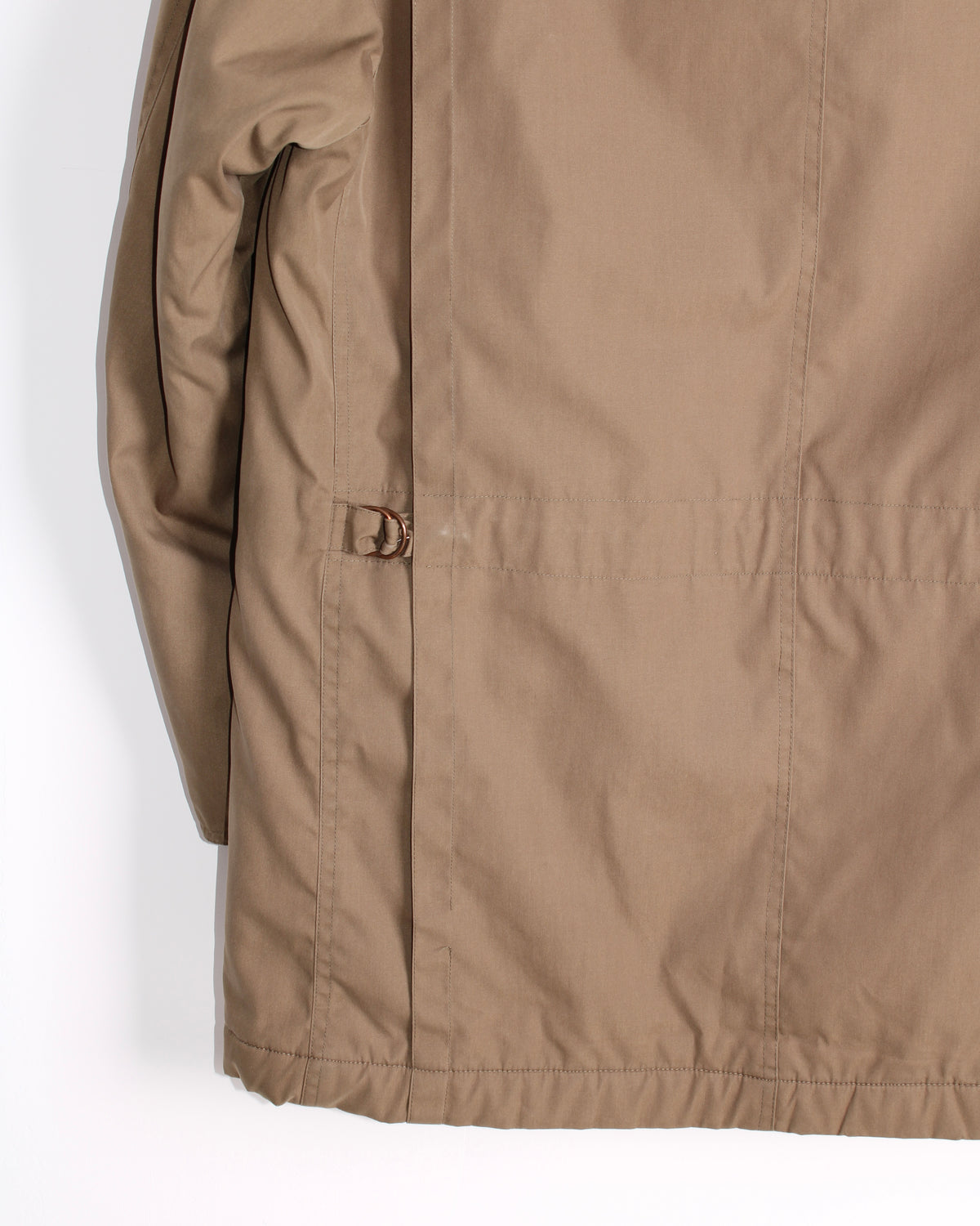 BURBERRY VINTAGE TRENCH COAT HEAVY JACKET KHAKI BEIGE - L/XL