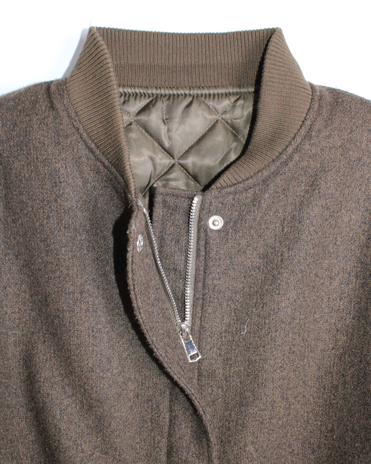 VINTAGE WOOL LODEN BOMBER JACKET BROWN - S/M