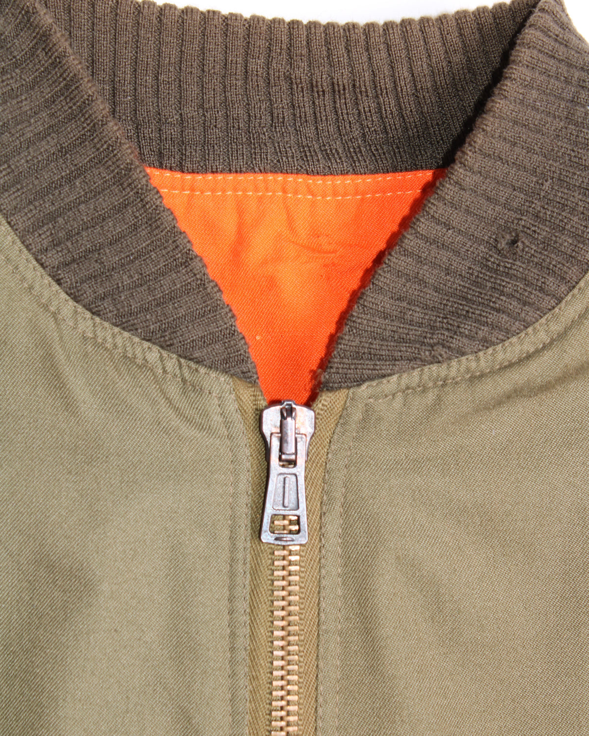 VINTAGE BOMBER MA-1 JACKET ARMY GREEN - L/XL