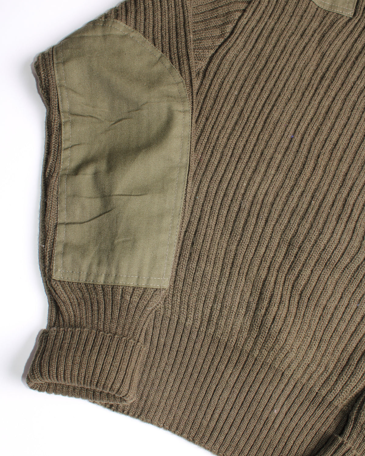 US ARMY VINTAGE WOOL KNIT OLIVE GREEN - S/M