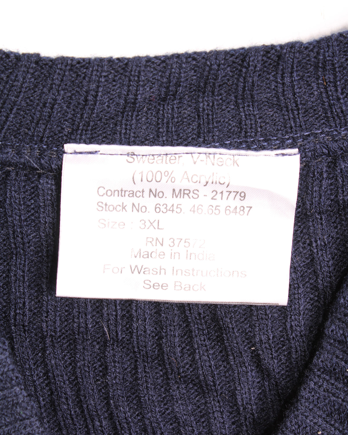 ROTCHO VINTAGE KNIT NAVY BLUE - 3XL