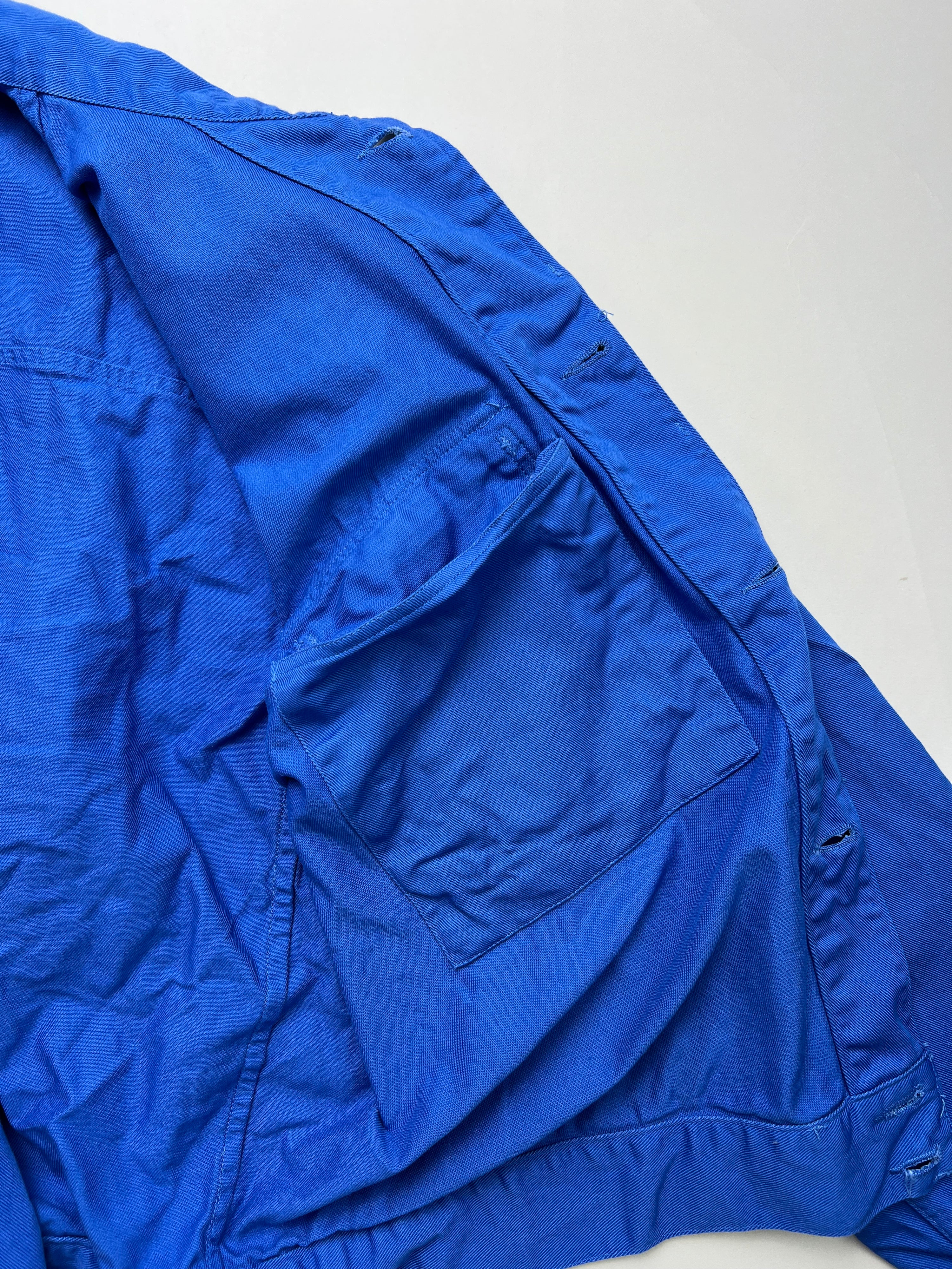 FRENCH WORK SHORT JACKET VINTAGE BLEU DE TRAVAIL - M/L