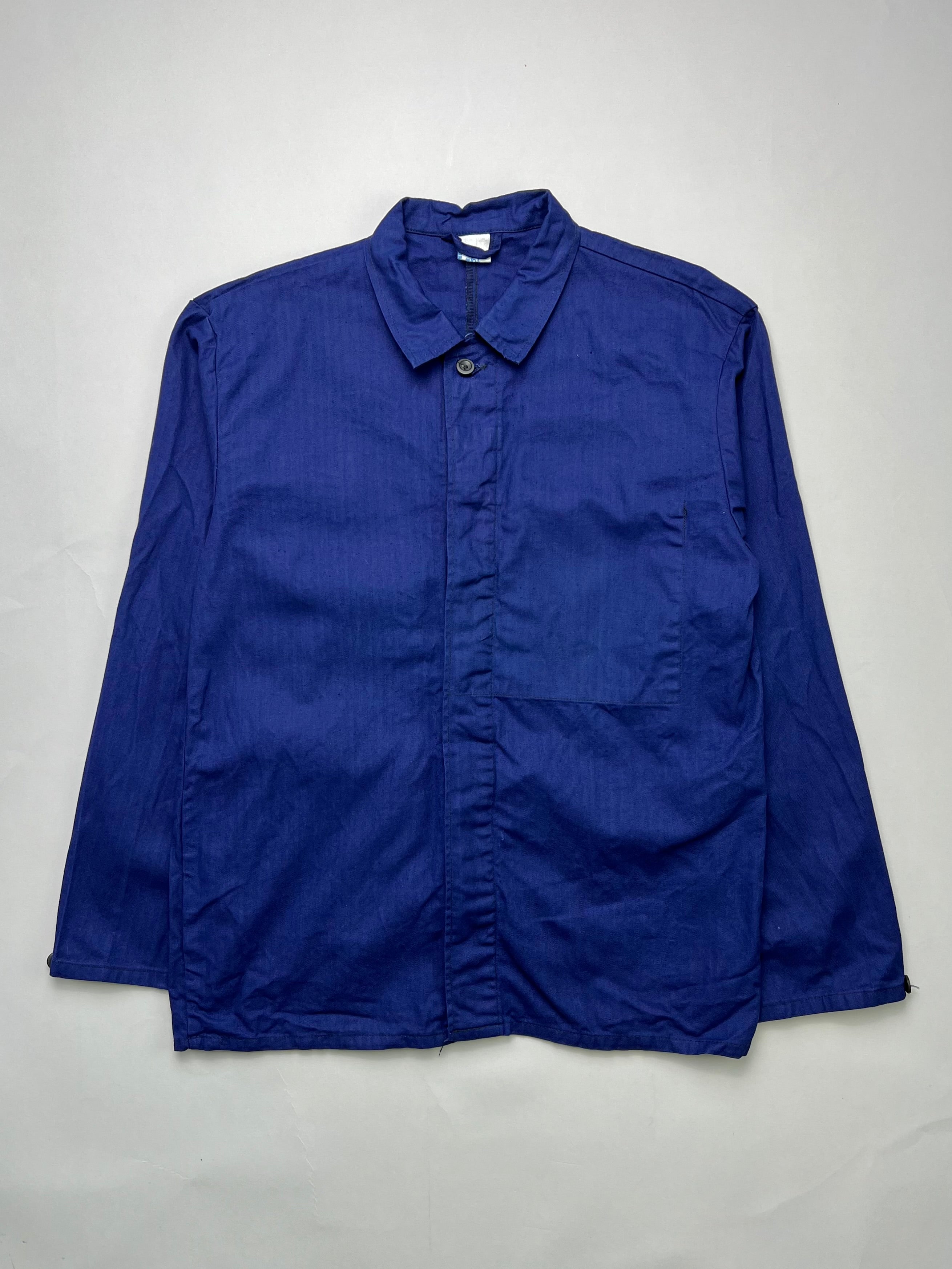 FRENCH WORK SHIRT JACKET VINTAGE HBT BLEU DE TRAVAIL - M/L