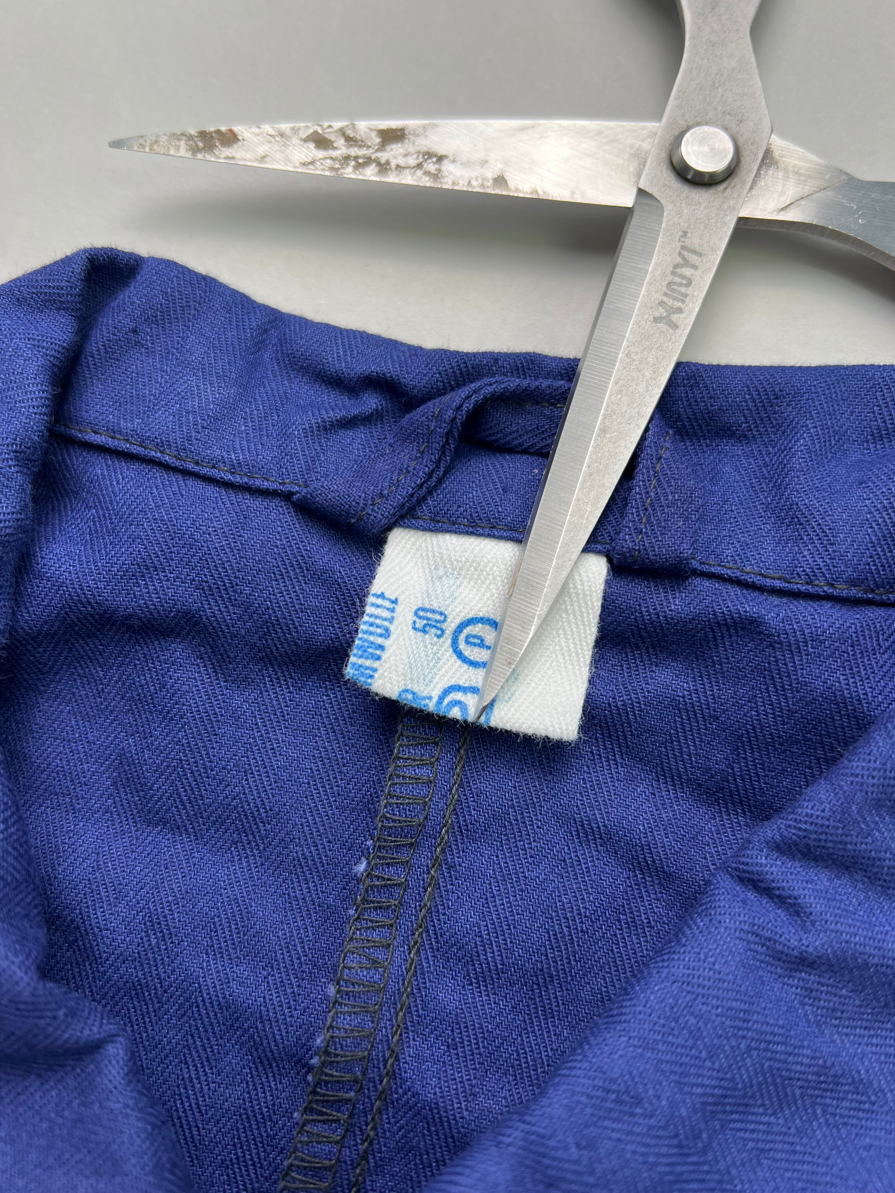 FRENCH WORK SHIRT JACKET VINTAGE HBT BLEU DE TRAVAIL - M/L