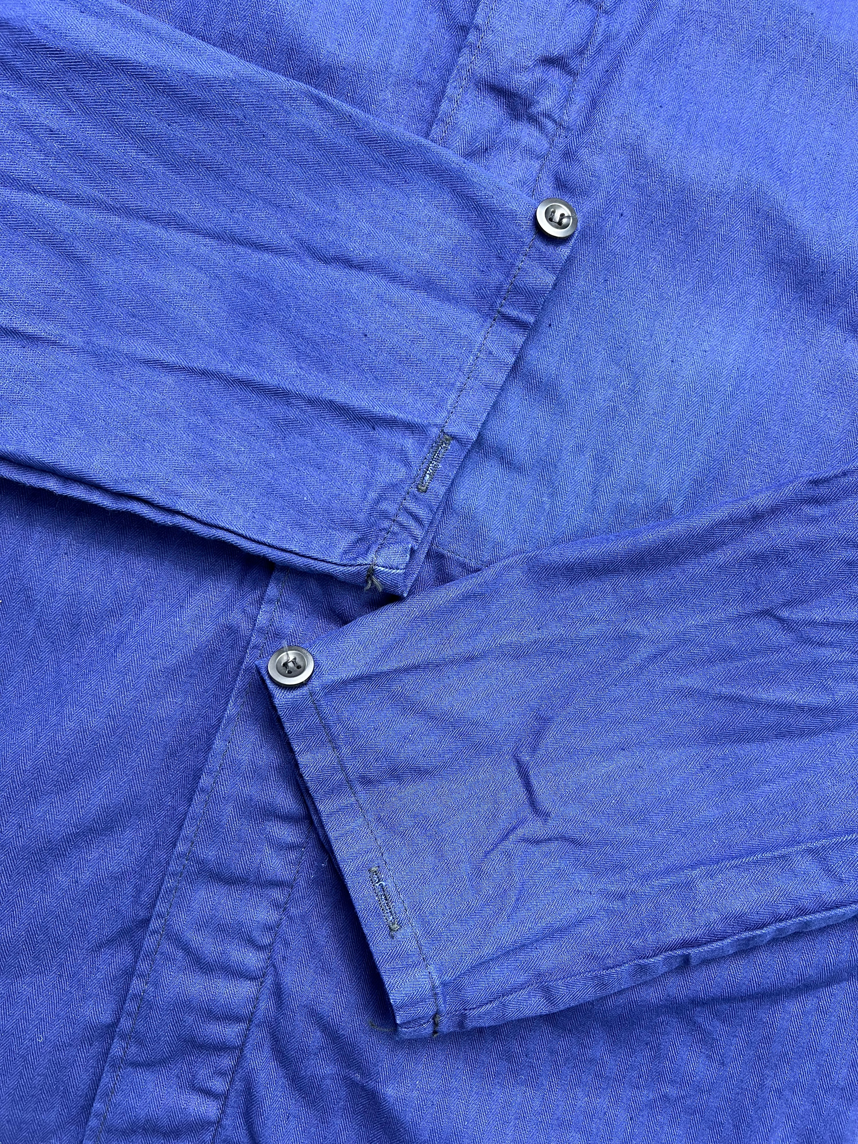 FRENCH WORK SHIRT JACKET VINTAGE HBT BLEU DE TRAVAIL - M/L