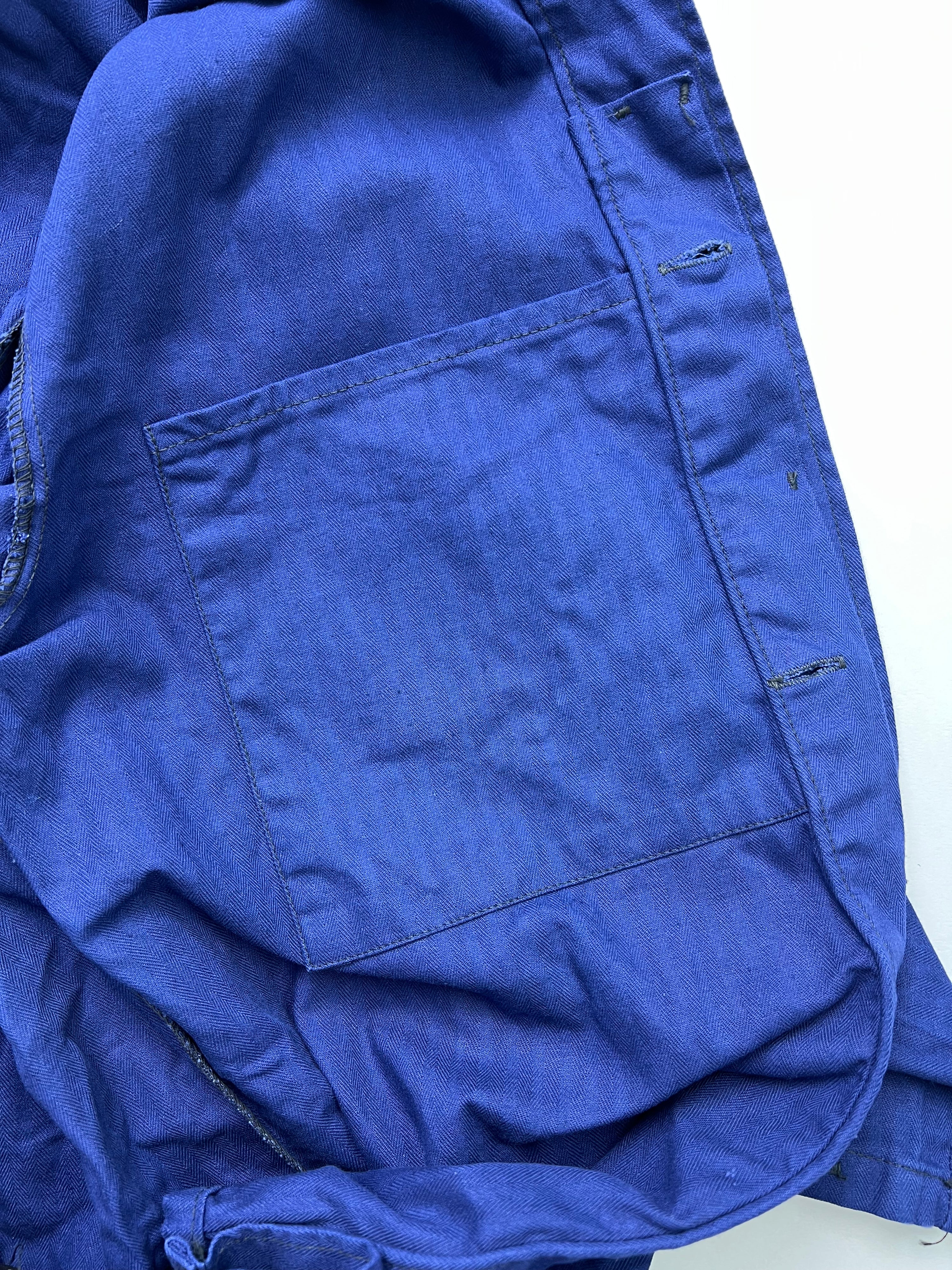 FRENCH WORK SHIRT JACKET VINTAGE HBT BLEU DE TRAVAIL - M/L