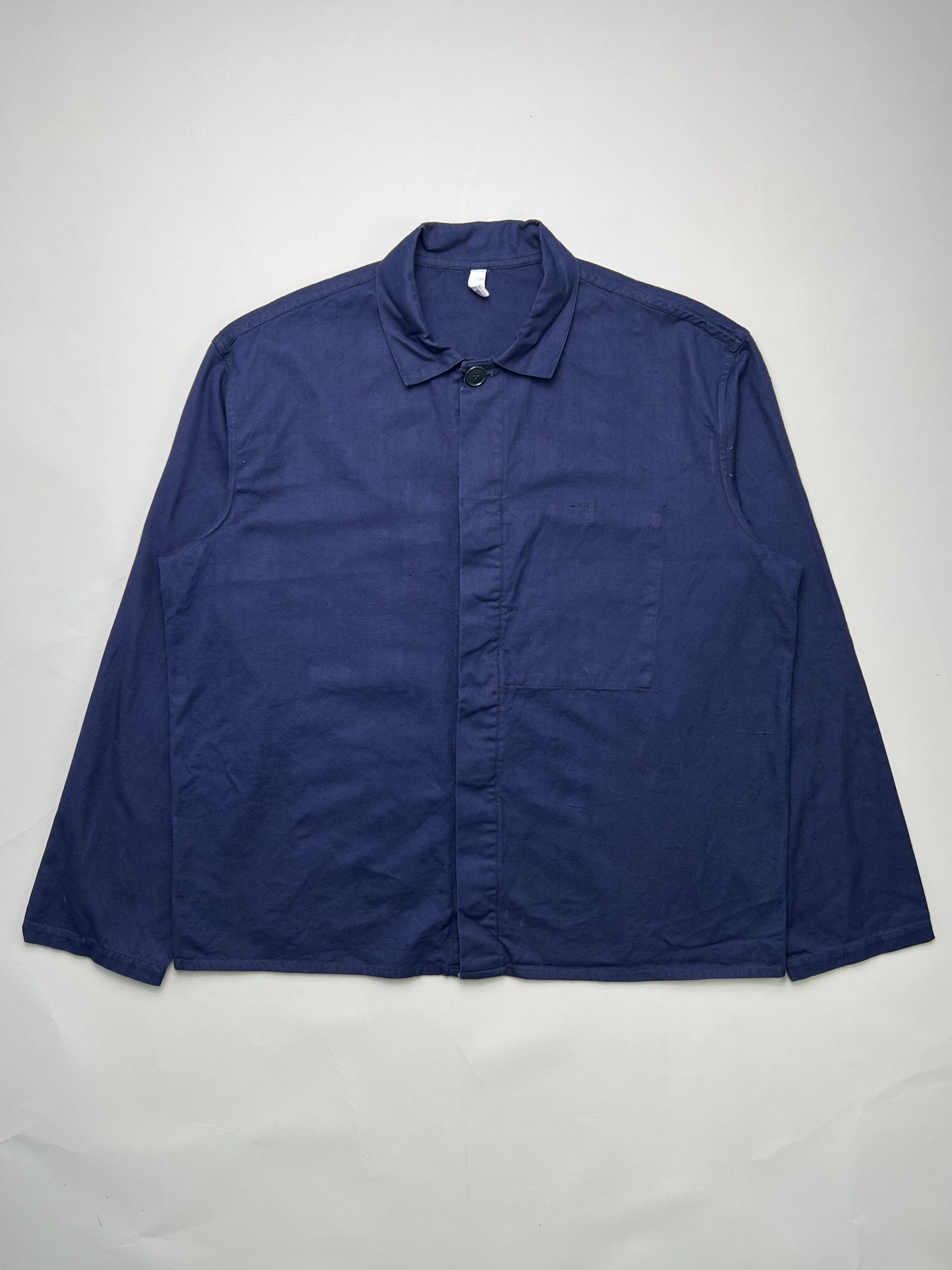 FRENCH WORK SHIRT JACKET VINTAGE BLEU DE TRAVAIL - L/XL