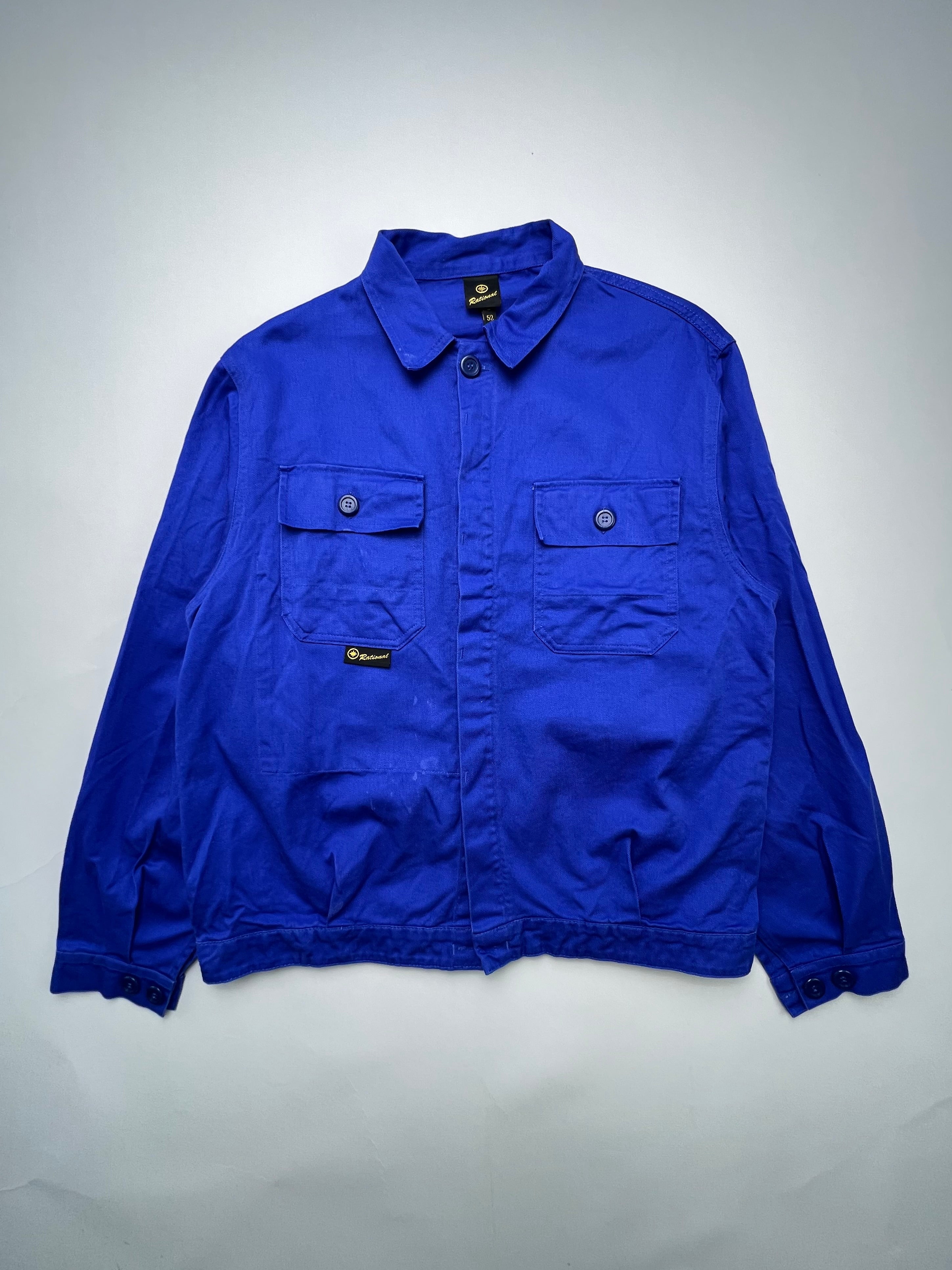 FRENCH WORK SHORT JACKET VINTAGE BLEU DE TRAVAIL - M/L