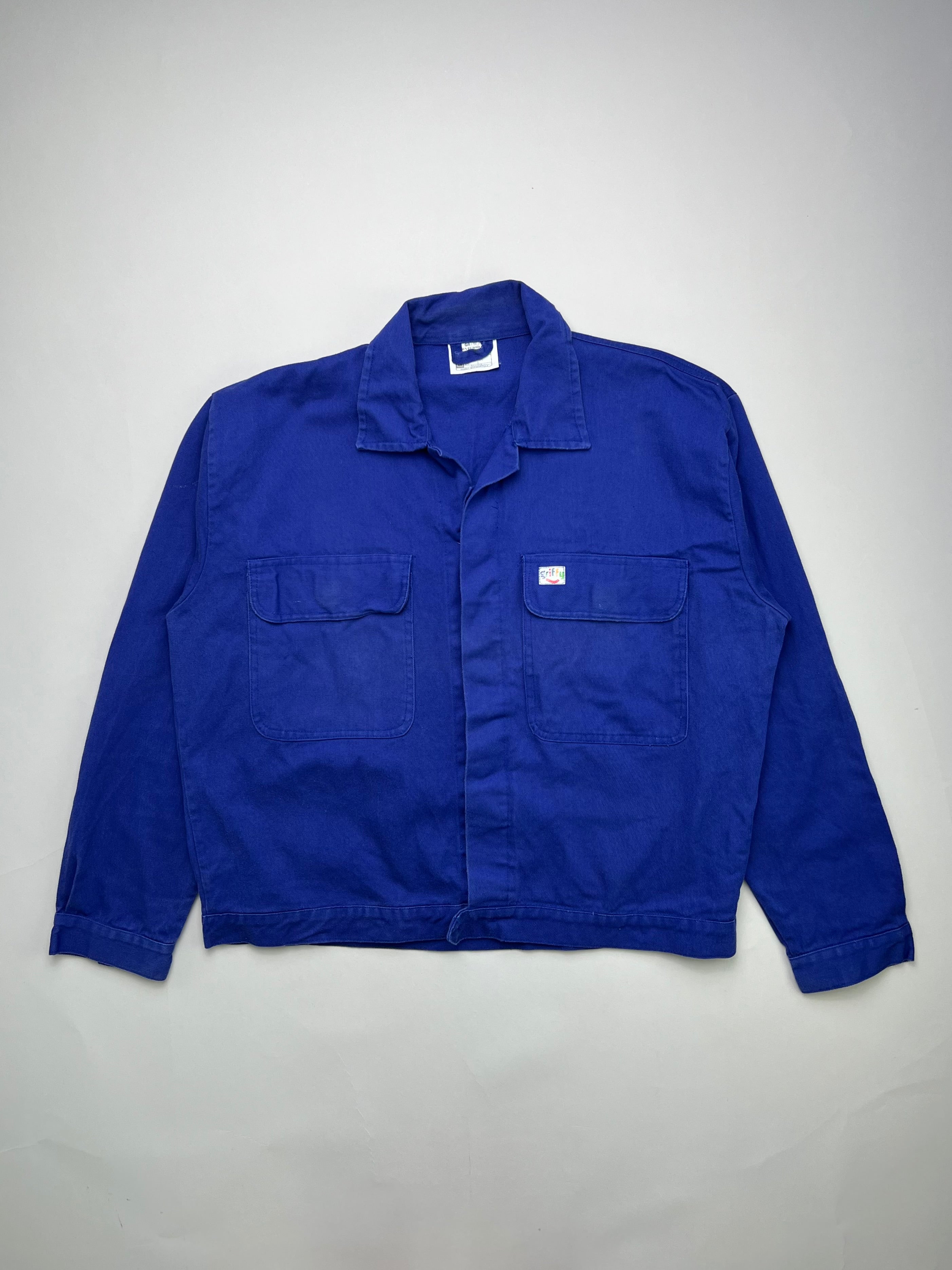 FRENCH WORK SHORT JACKET VINTAGE BLEU DE TRAVAIL - L/XL