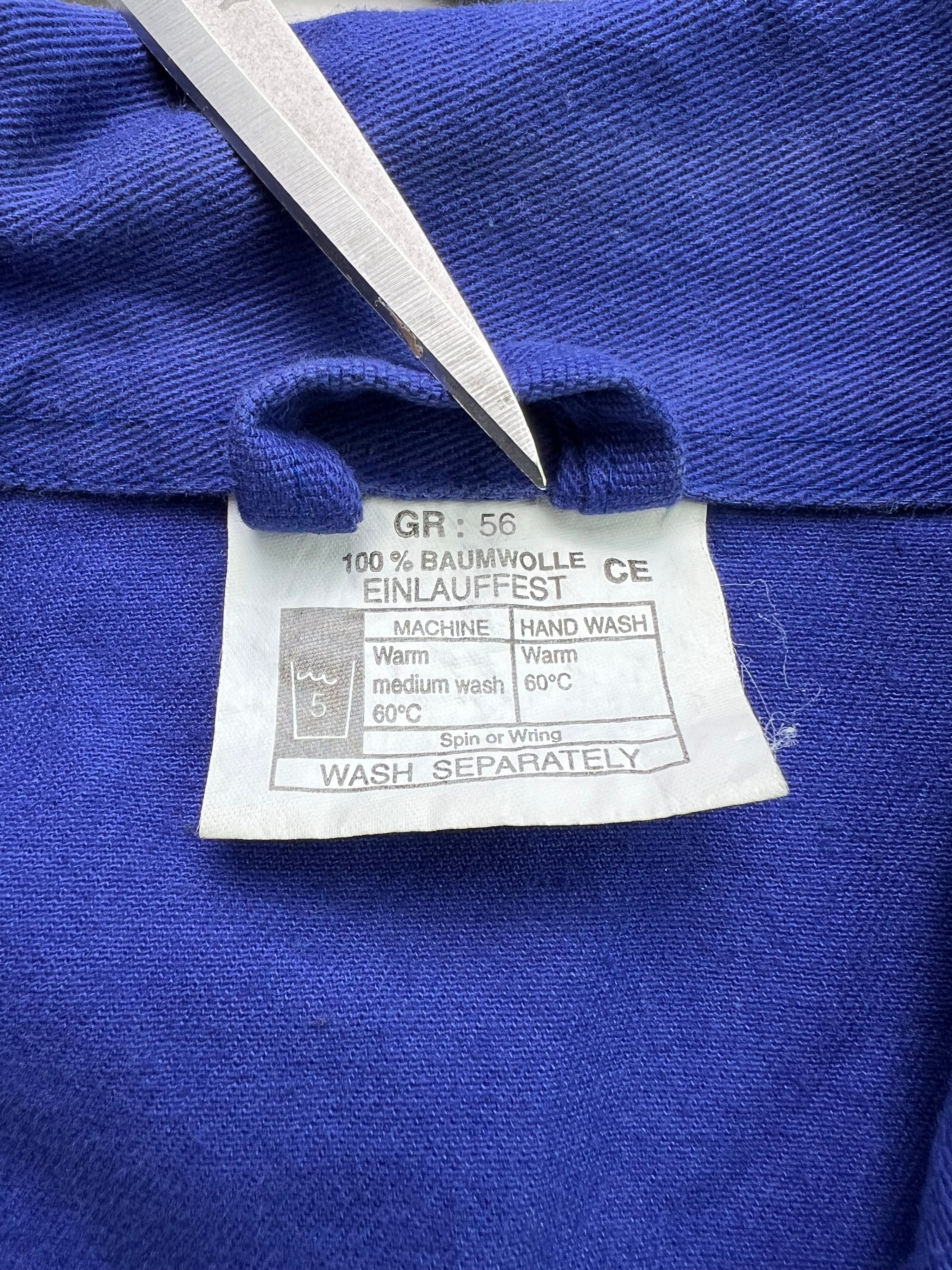 FRENCH WORK SHORT JACKET VINTAGE BLEU DE TRAVAIL - L/XL