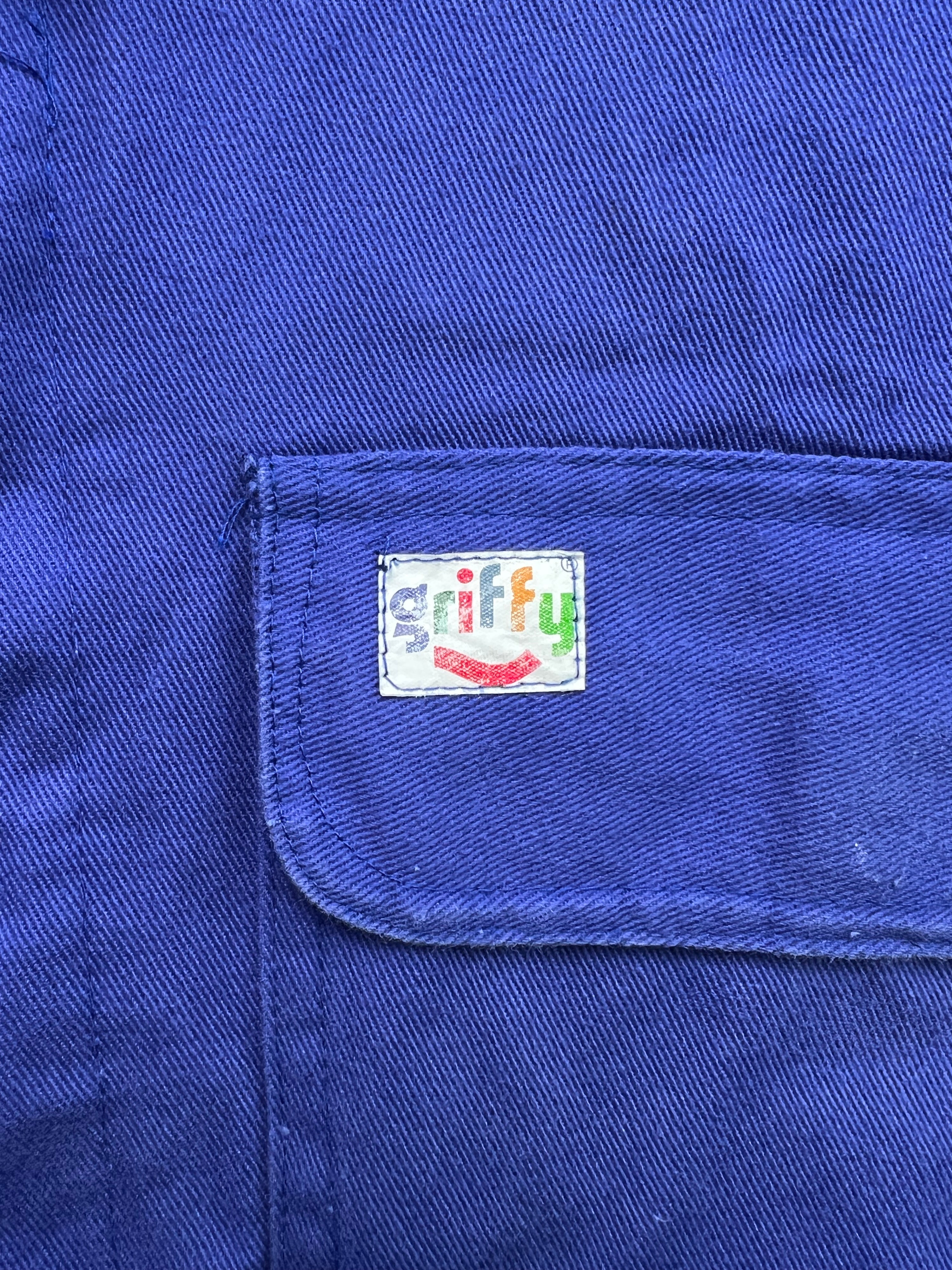 FRENCH WORK SHORT JACKET VINTAGE BLEU DE TRAVAIL - L/XL