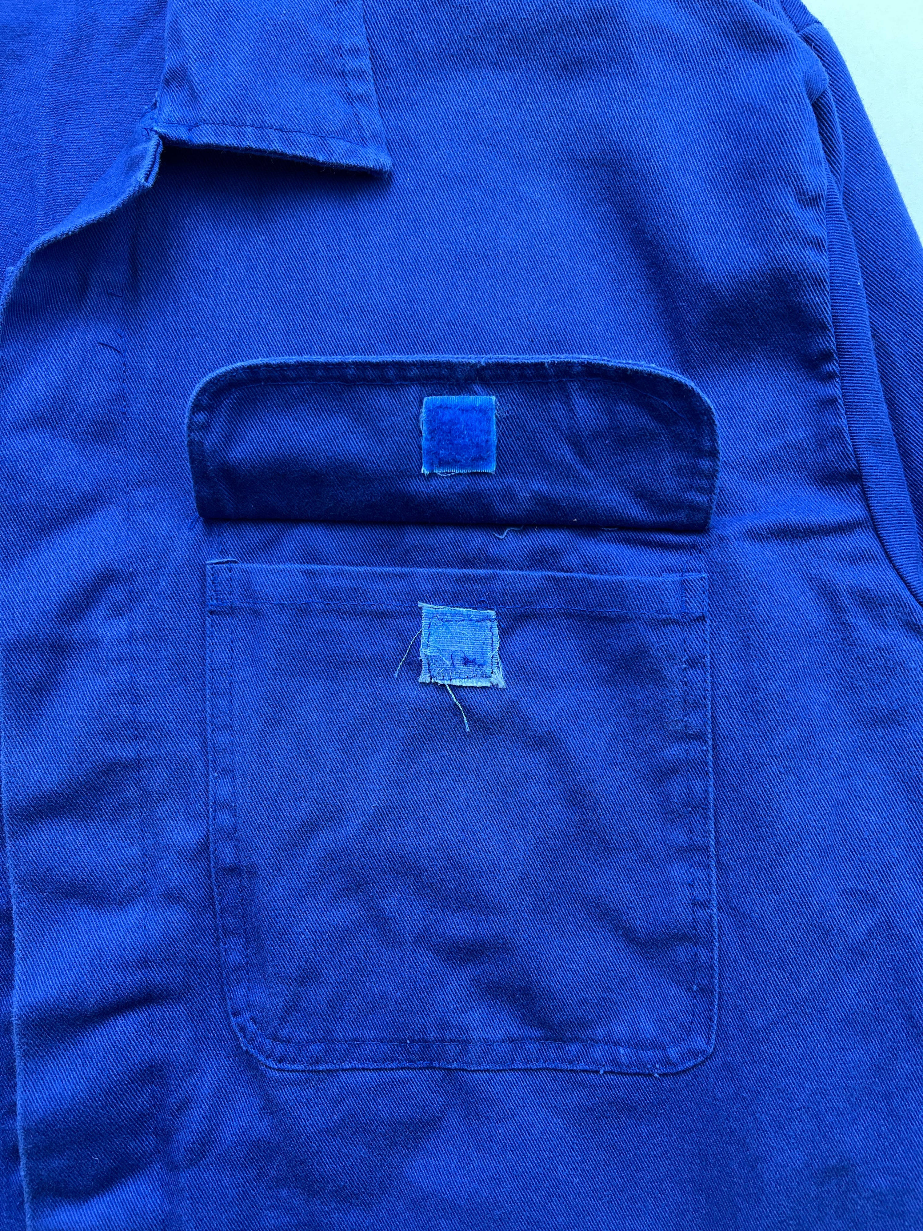 FRENCH WORK SHORT JACKET VINTAGE BLEU DE TRAVAIL - L/XL