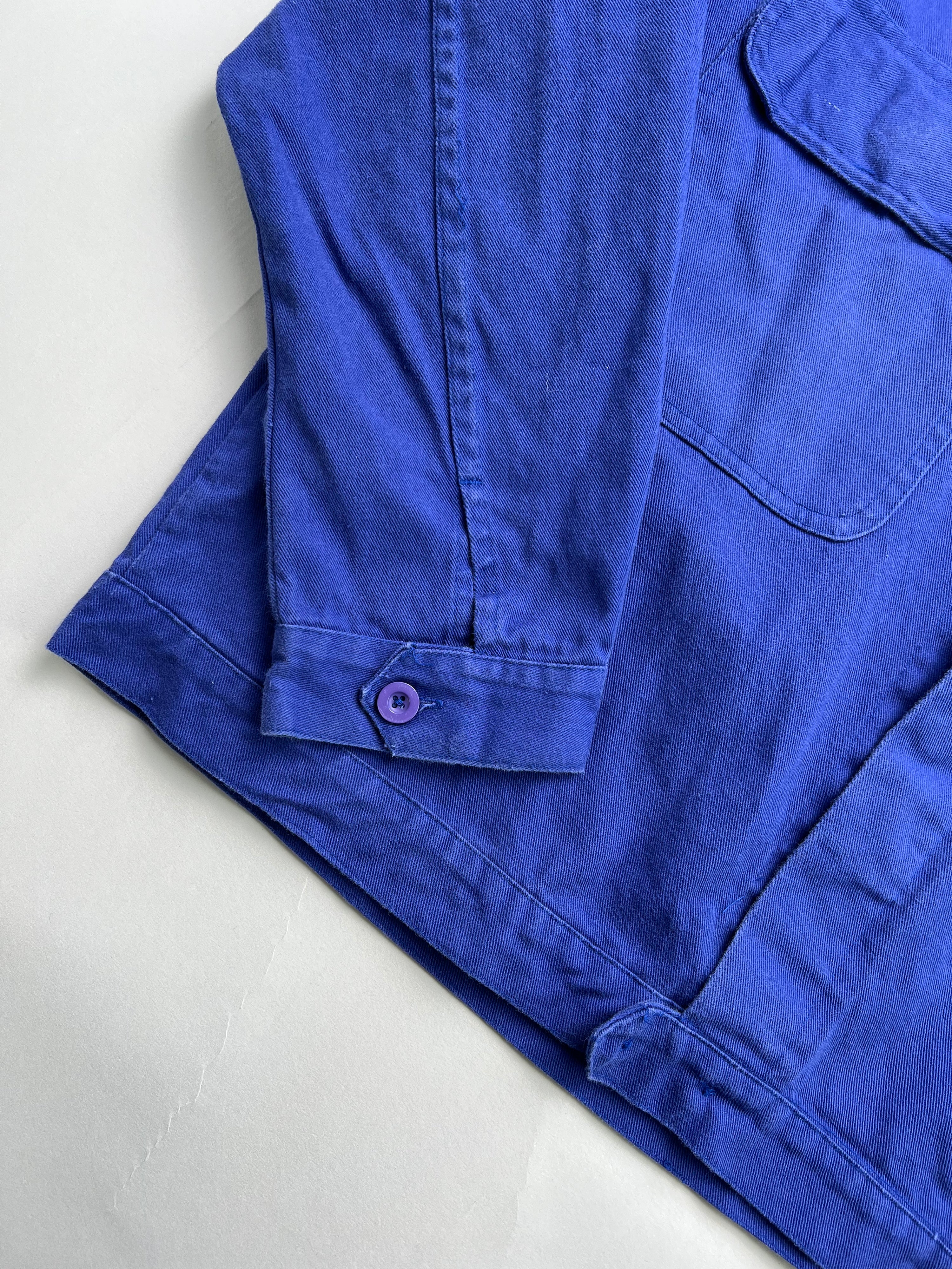 FRENCH WORK SHORT JACKET VINTAGE BLEU DE TRAVAIL - L/XL