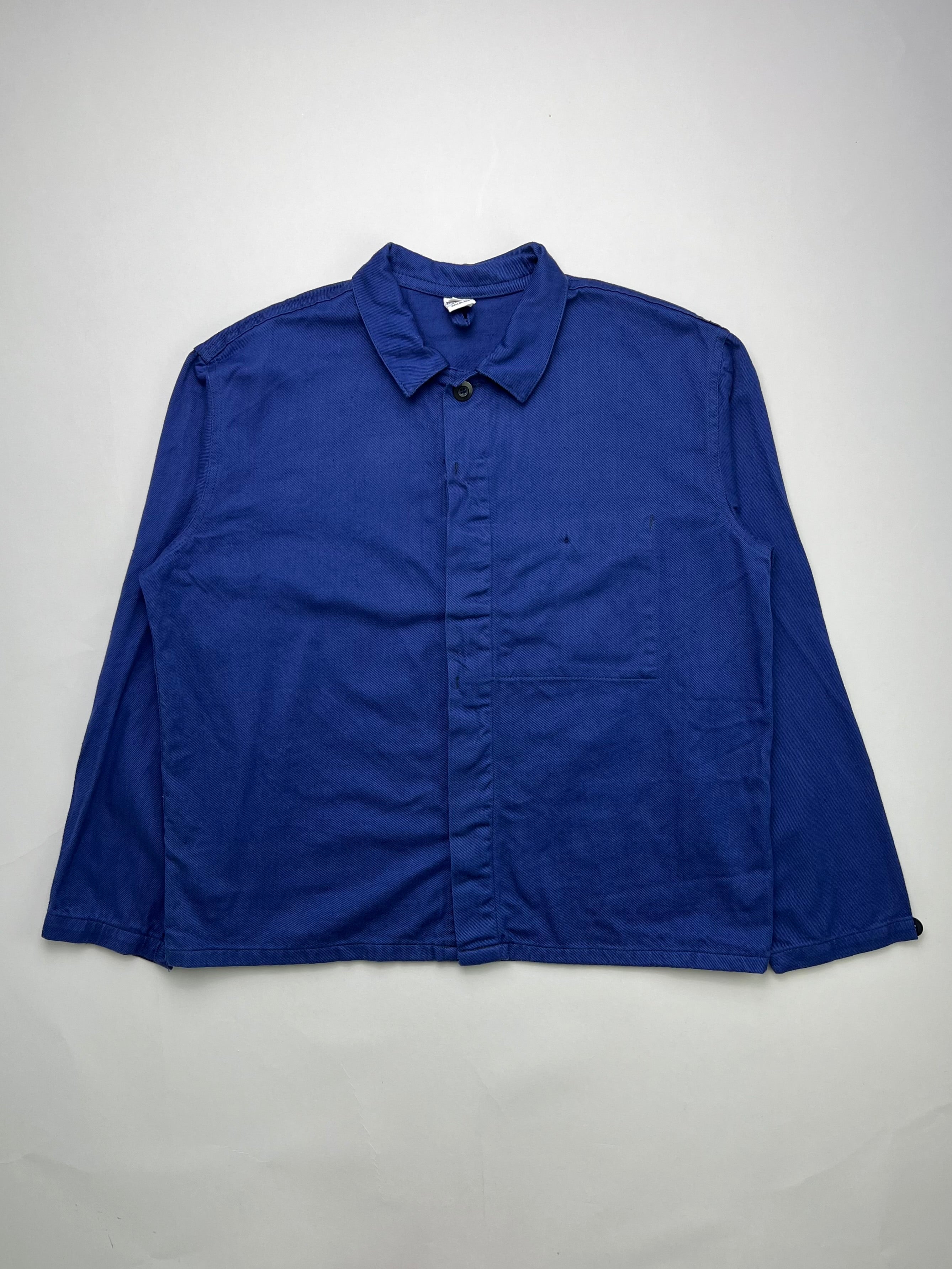 FRENCH WORK SHIRT JACKET VINTAGE BLEU DE TRAVAIL - L/XL