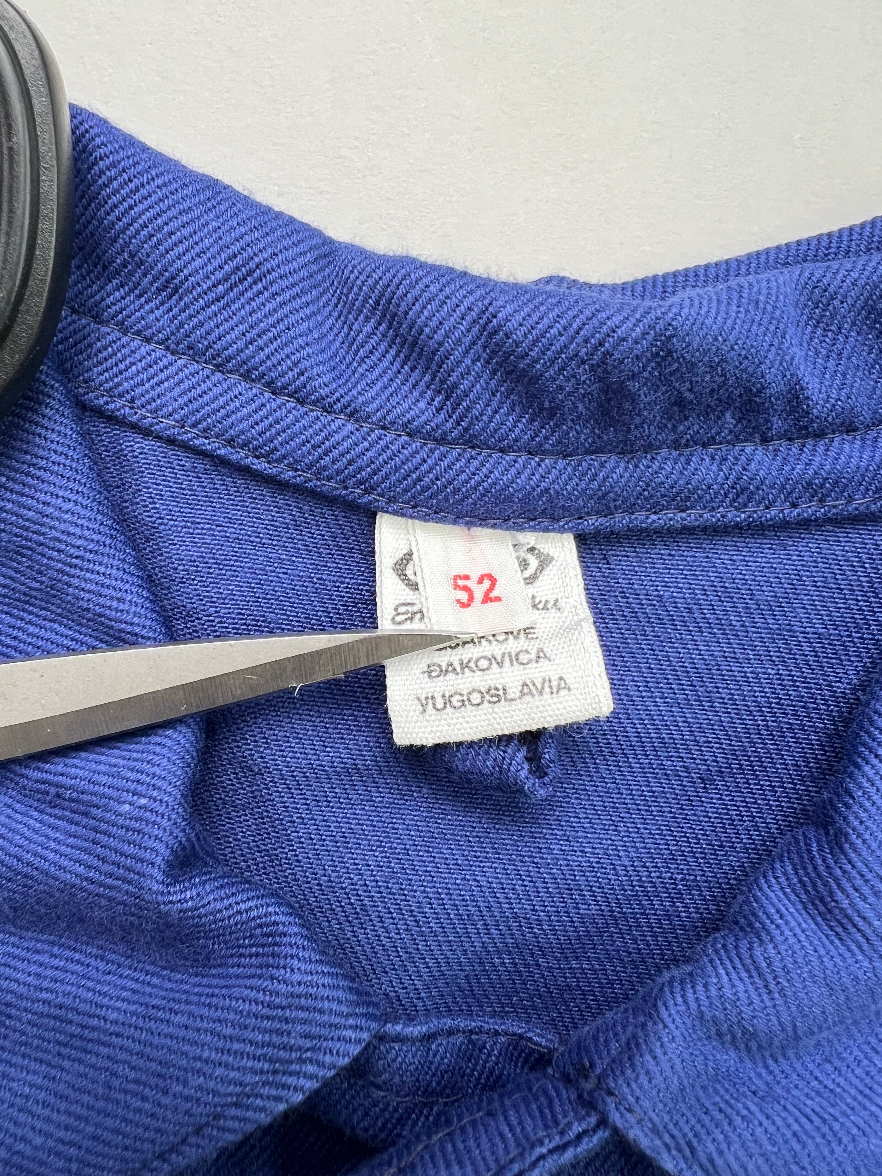 FRENCH WORK SHIRT JACKET VINTAGE BLEU DE TRAVAIL - L/XL