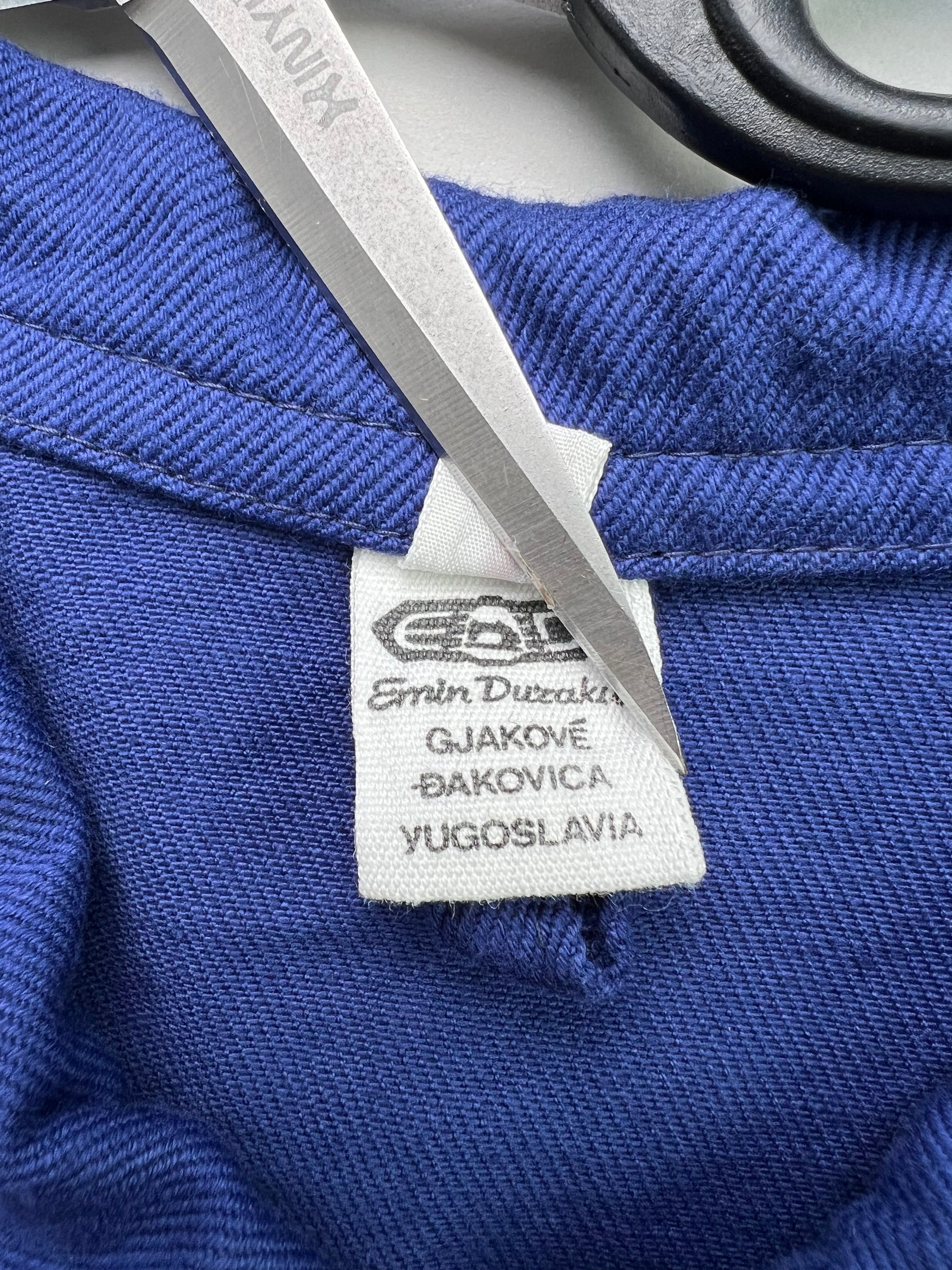 FRENCH WORK SHIRT JACKET VINTAGE BLEU DE TRAVAIL - L/XL