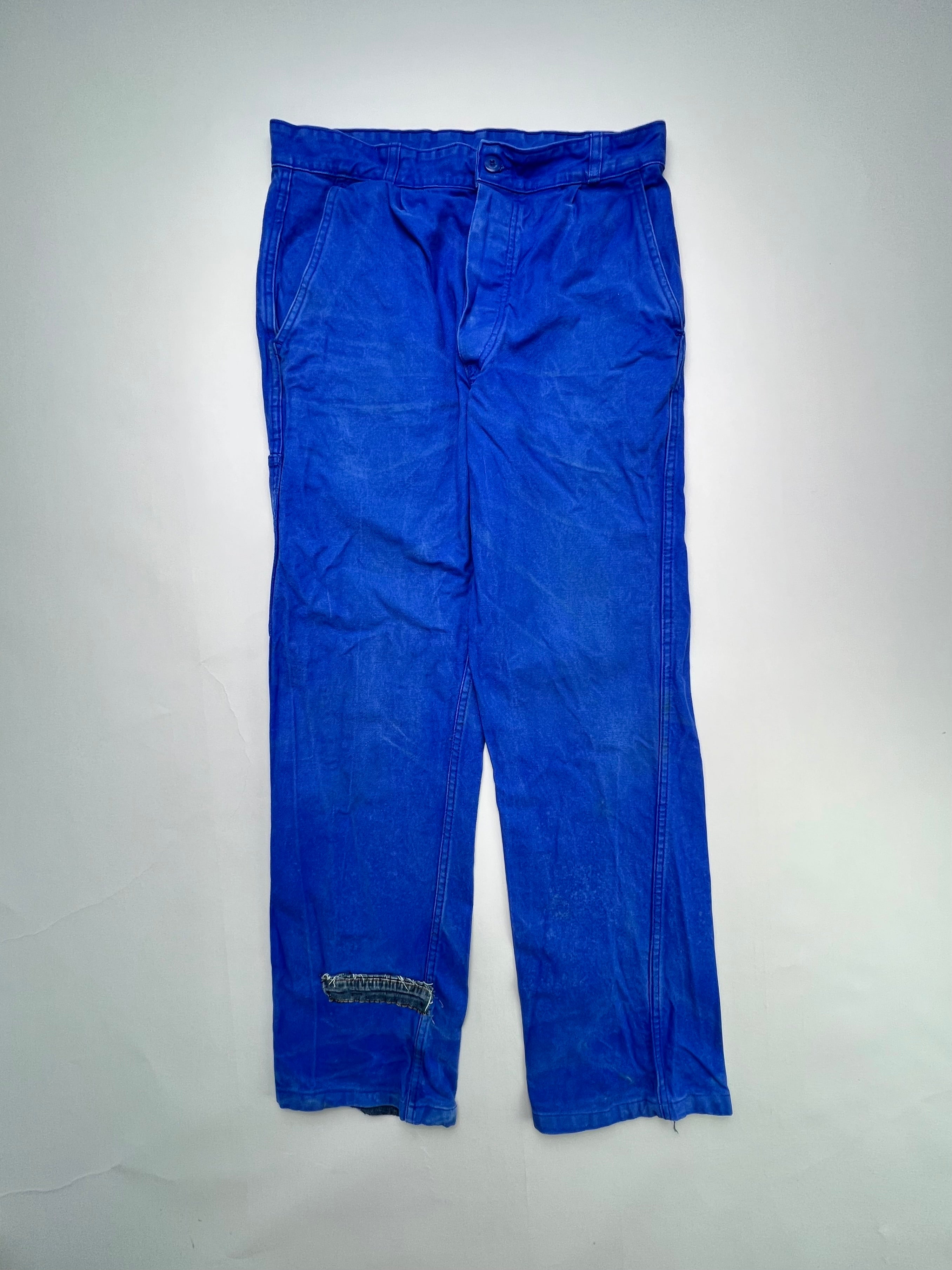 FRENCH WORKWEAR BLEU DE TRAVAIL VINTAGE WORK PANTS - W30