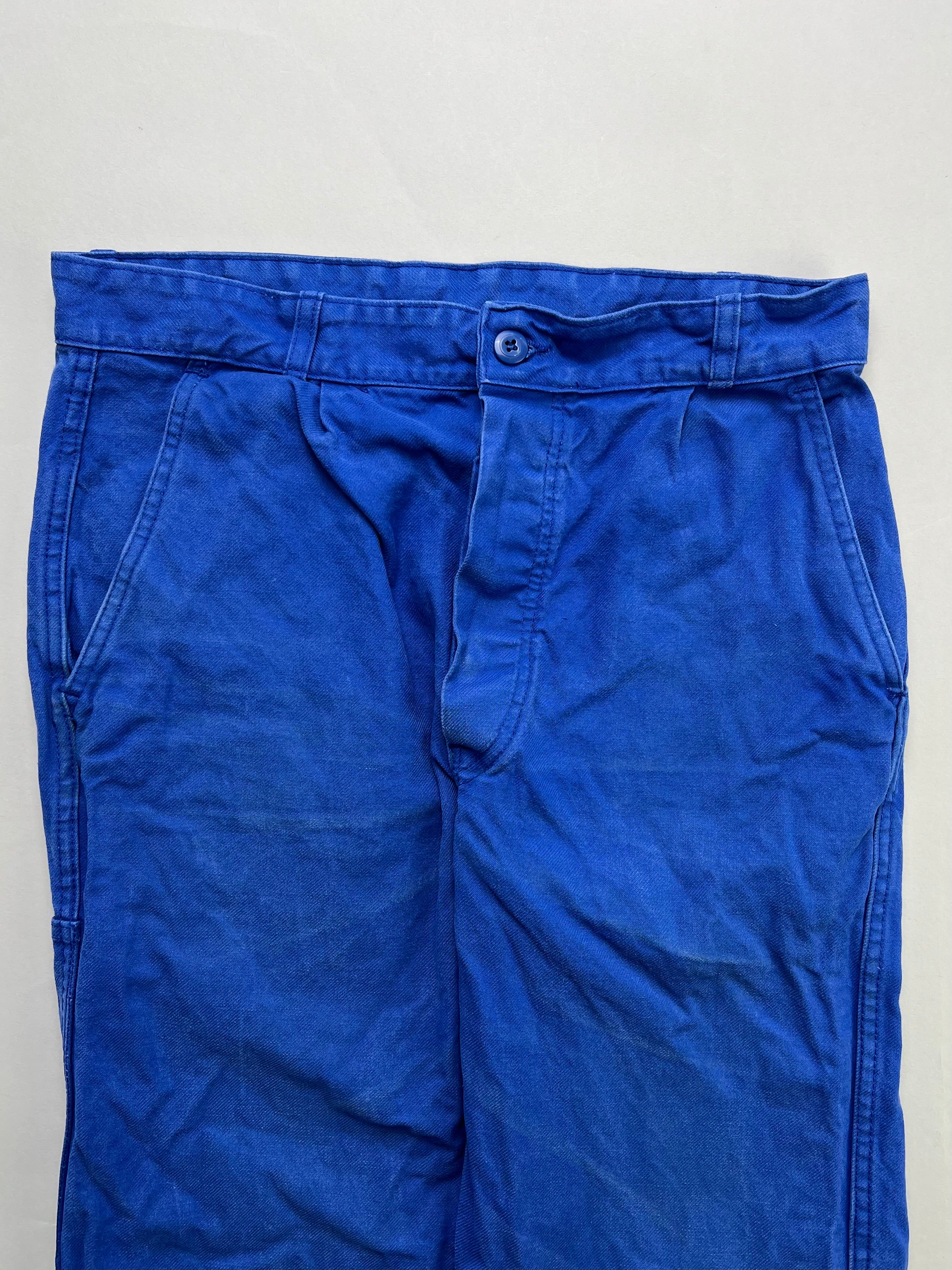 FRENCH WORKWEAR BLEU DE TRAVAIL VINTAGE WORK PANTS - W30