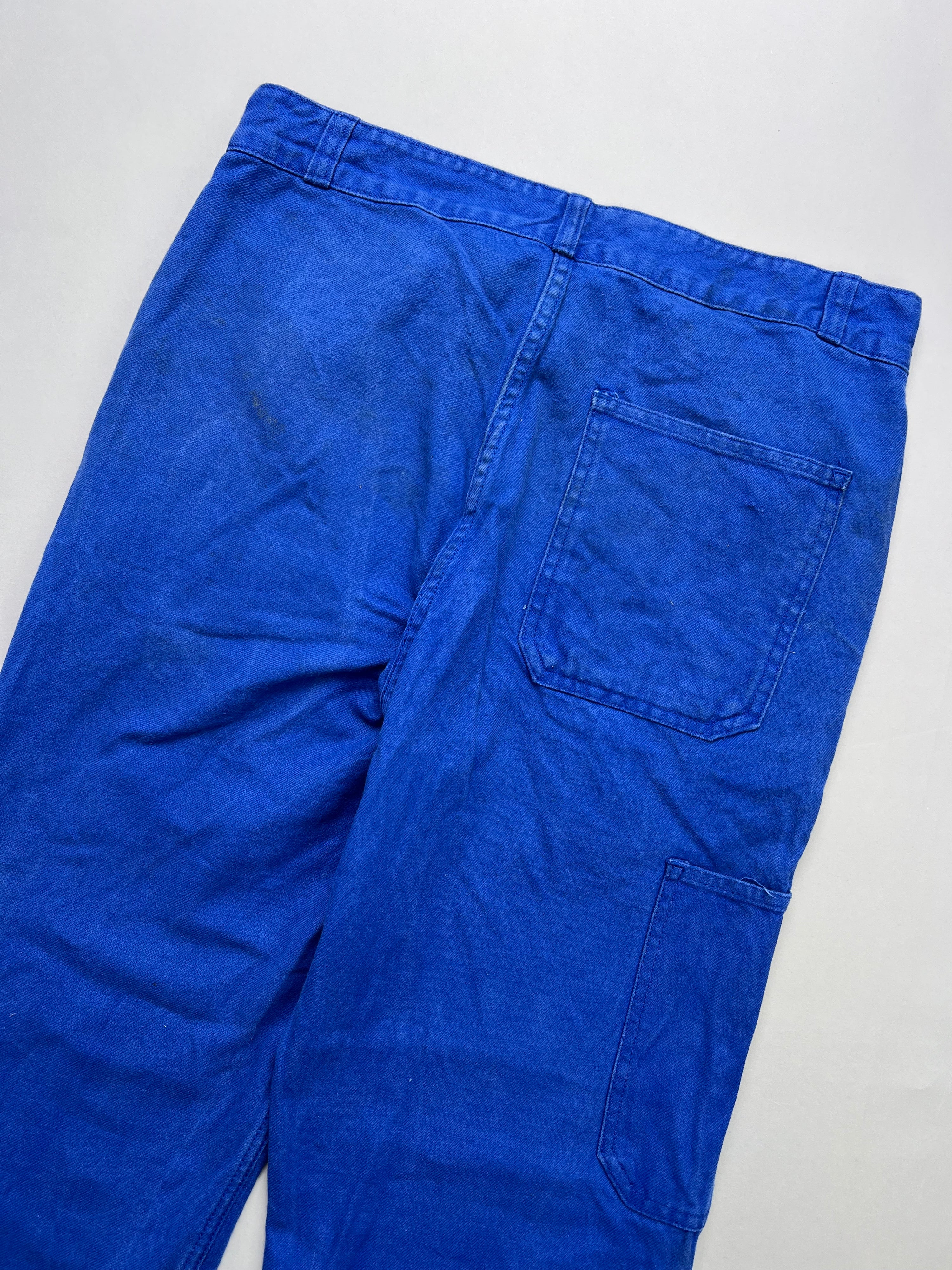 FRENCH WORKWEAR BLEU DE TRAVAIL VINTAGE WORK PANTS - W30