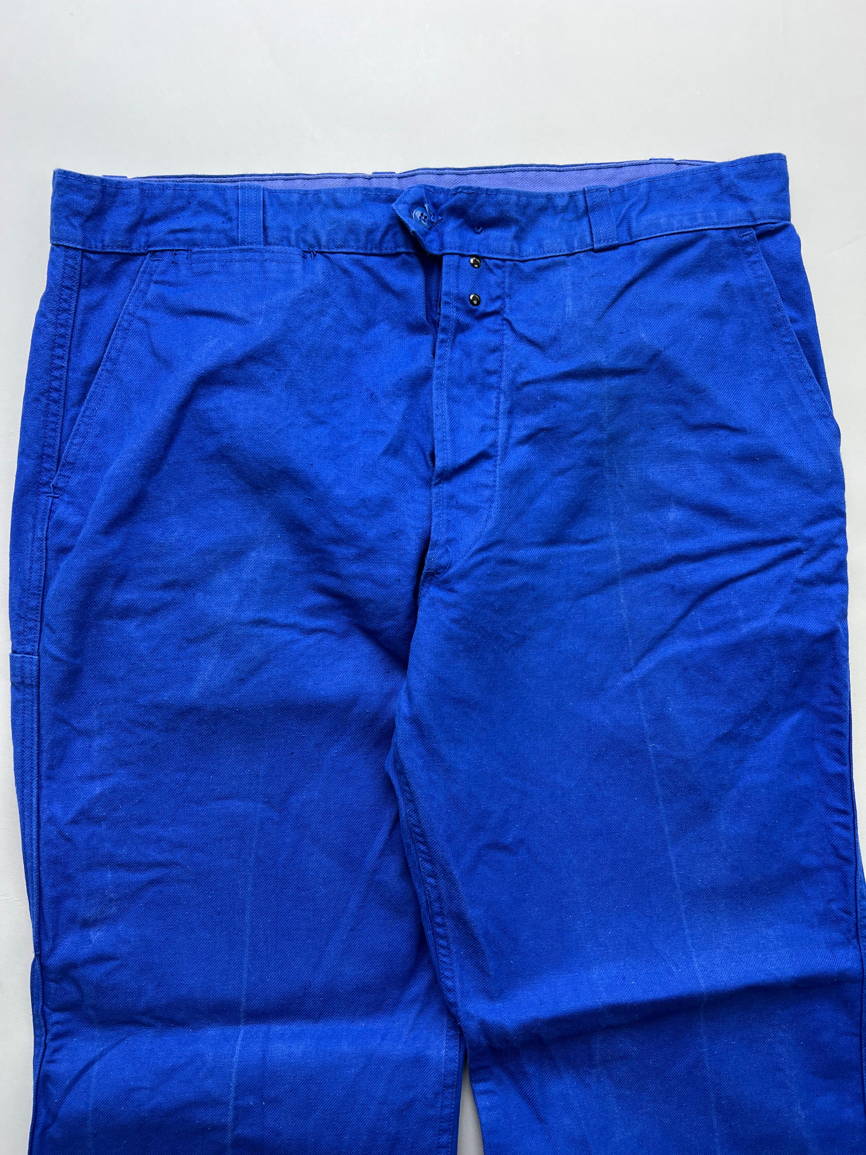 FRENCH WORKWEAR BLEU DE TRAVAIL VINTAGE WORK PANTS - W38