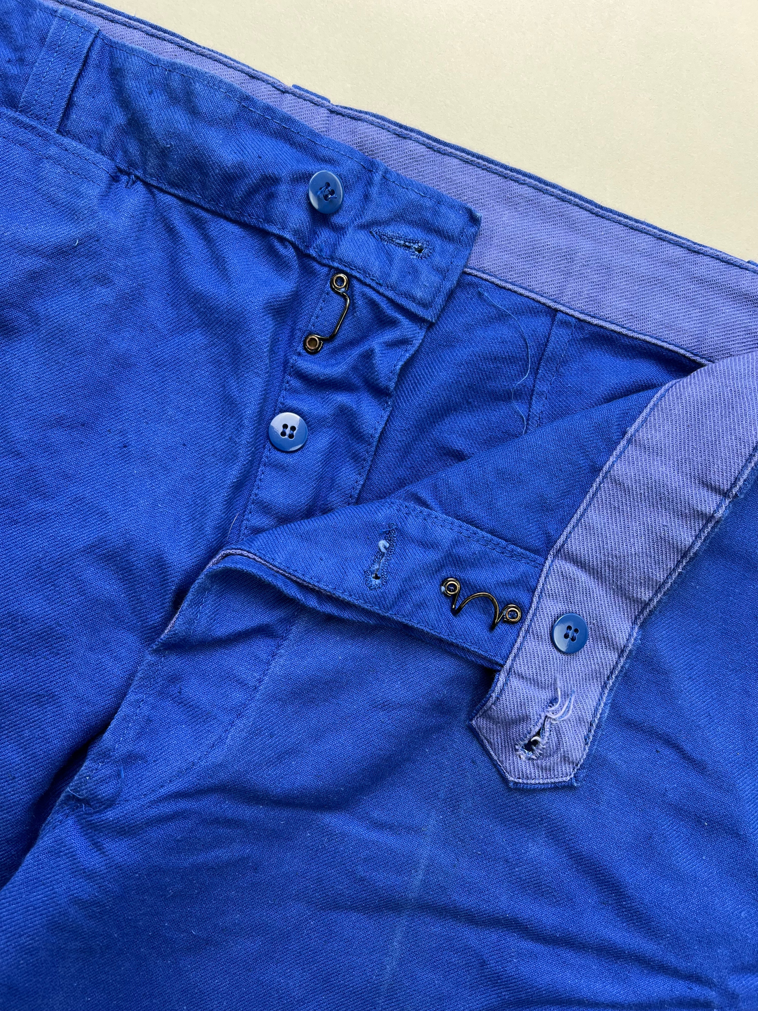FRENCH WORKWEAR BLEU DE TRAVAIL VINTAGE WORK PANTS - W38