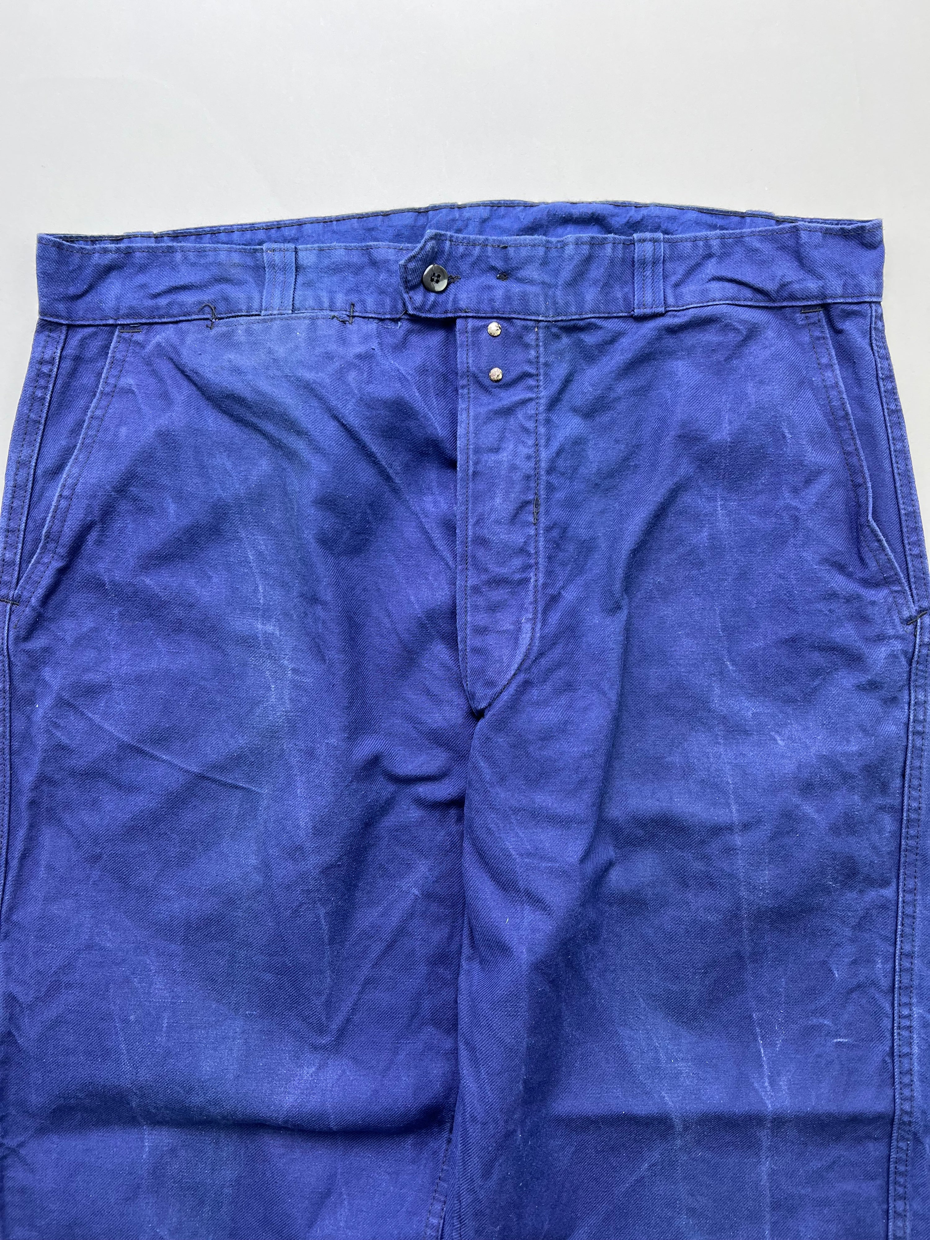 FRENCH WORKWEAR BLEU DE TRAVAIL VINTAGE WORK PANTS - W38