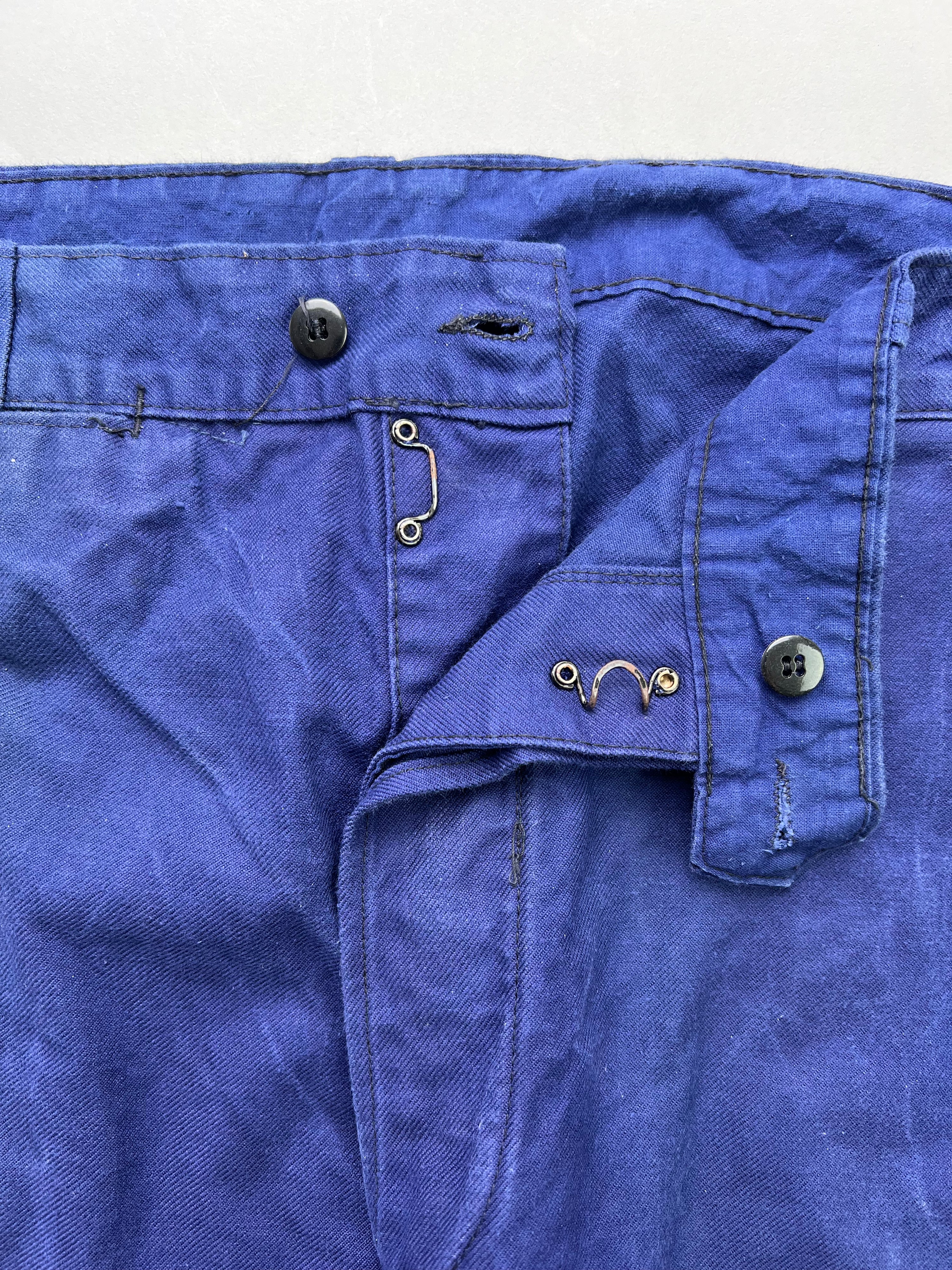 FRENCH WORKWEAR BLEU DE TRAVAIL VINTAGE WORK PANTS - W38