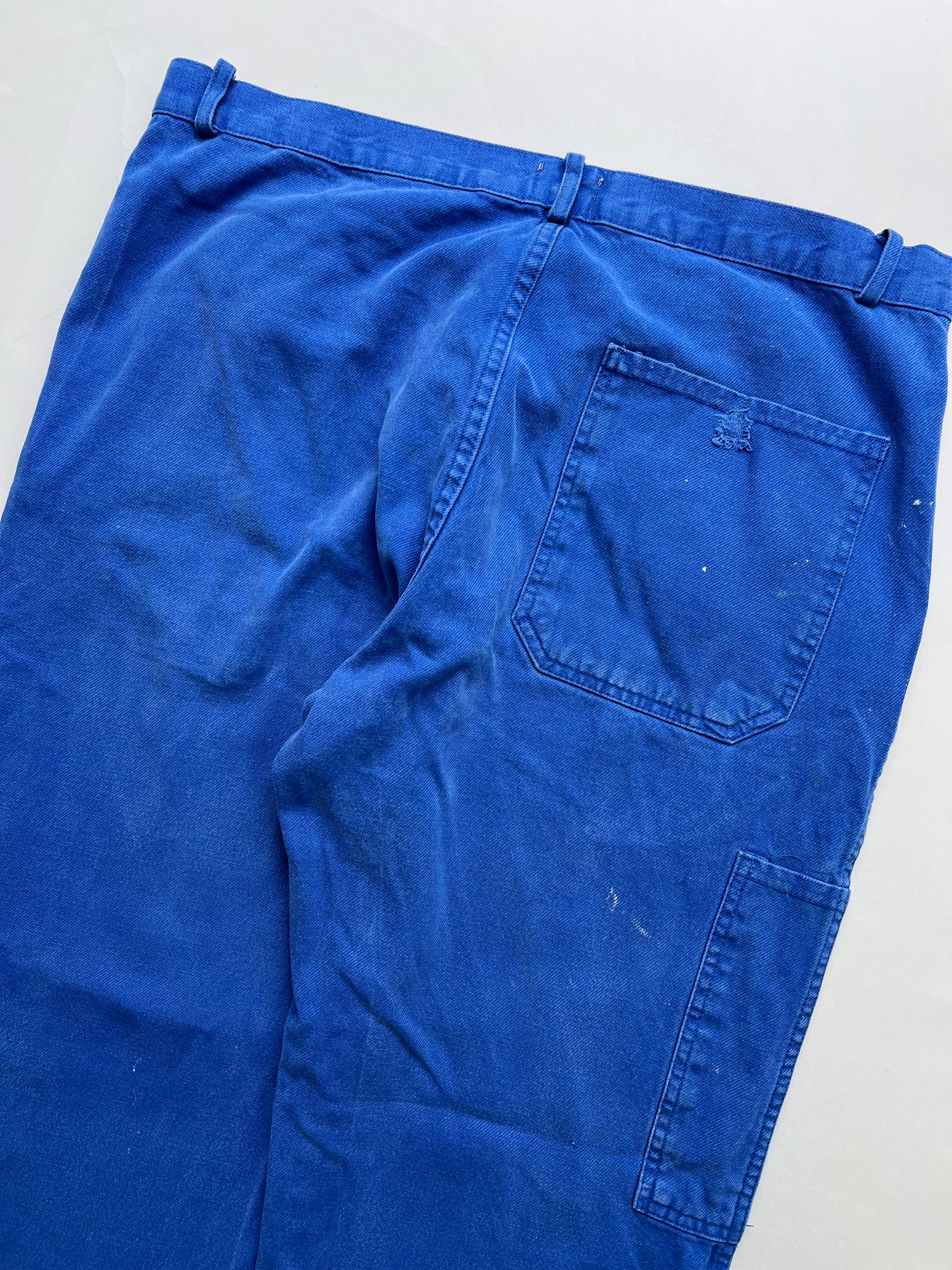 FRENCH WORKWEAR BLEU DE TRAVAIL VINTAGE WORK PANTS - W34