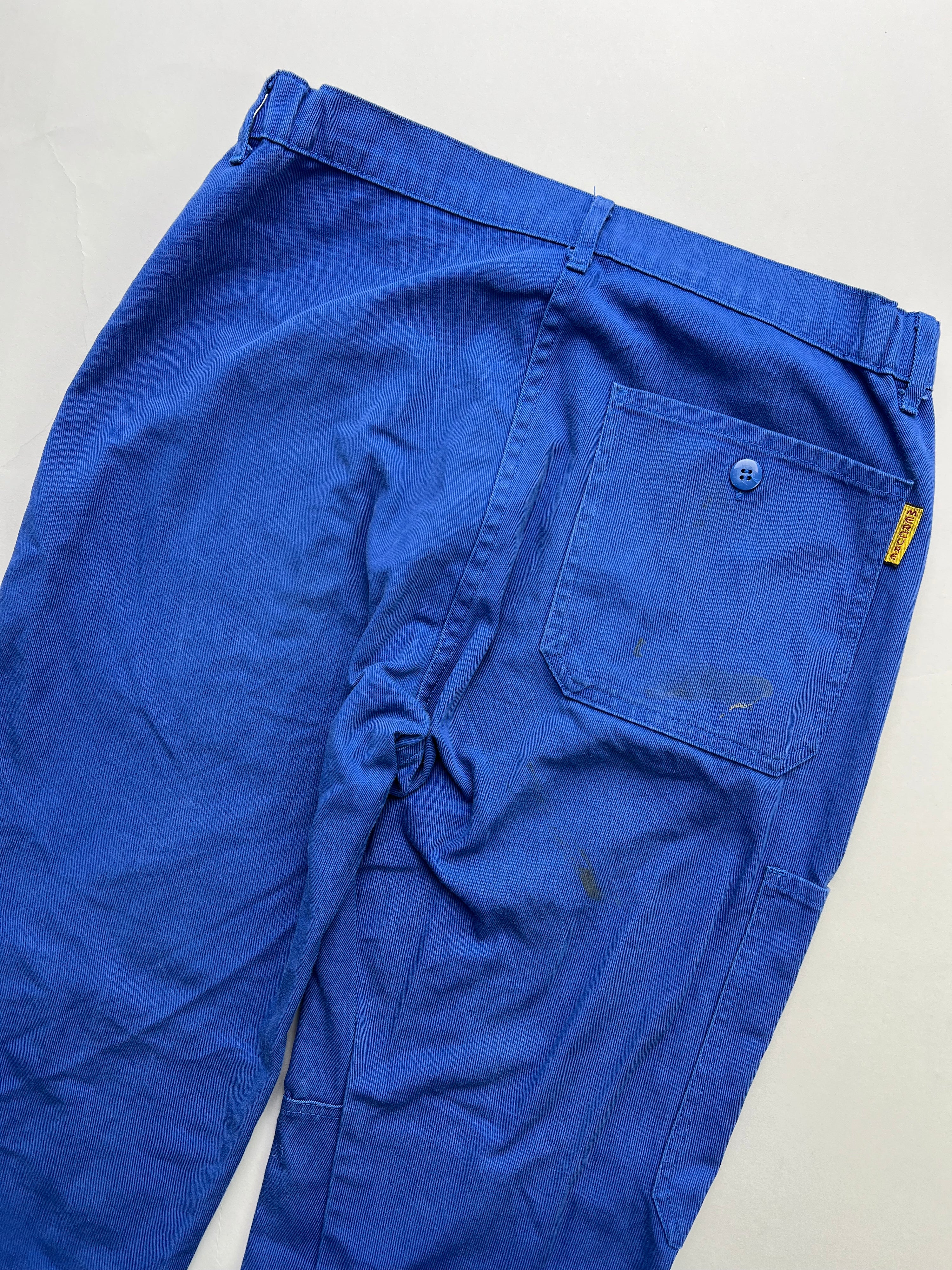 FRENCH WORKWEAR BLEU DE TRAVAIL VINTAGE WORK PANTS - W30/W31