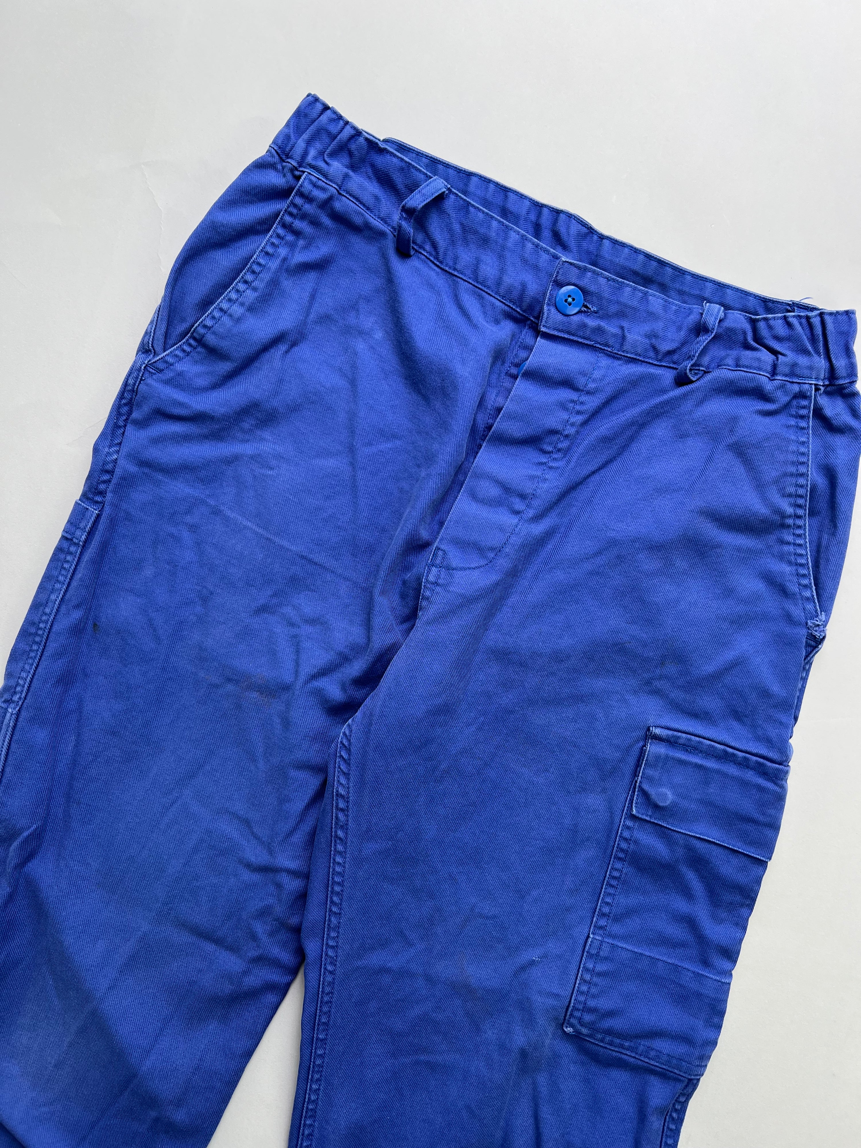 FRENCH WORKWEAR BLEU DE TRAVAIL VINTAGE WORK CARGO PANTS - W30/W31