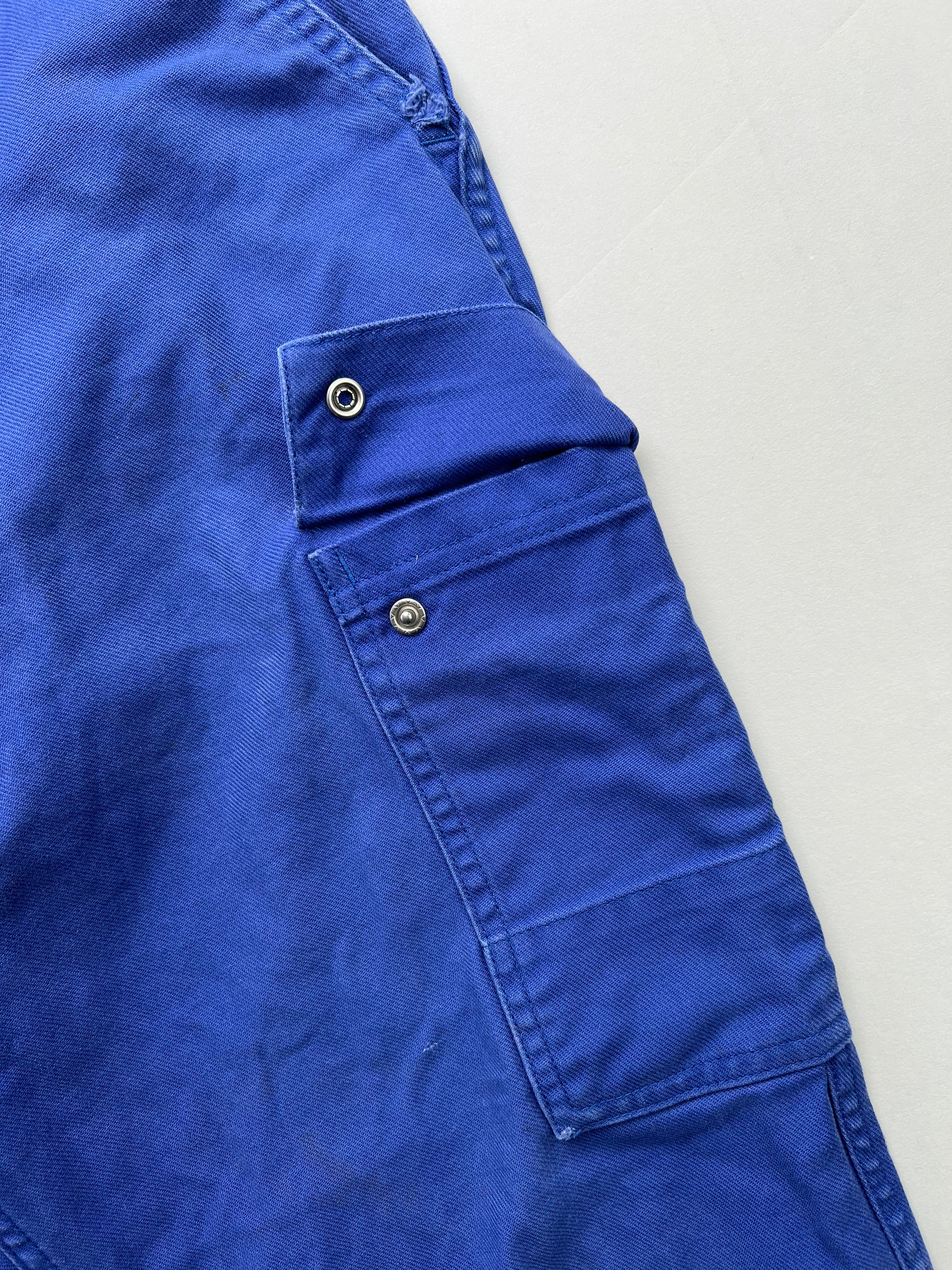 FRENCH WORKWEAR BLEU DE TRAVAIL VINTAGE WORK CARGO PANTS - W30/W31