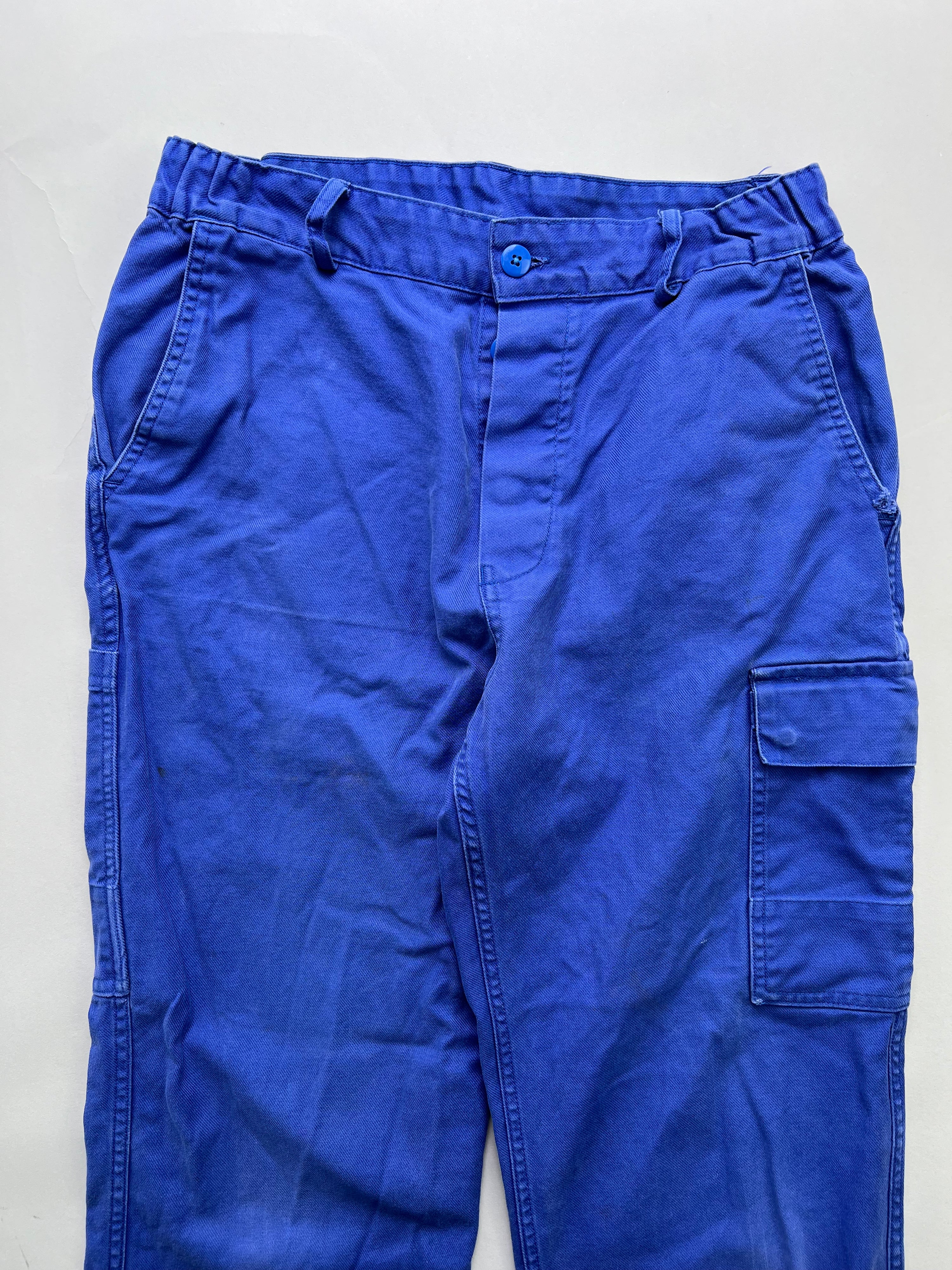 FRENCH WORKWEAR BLEU DE TRAVAIL VINTAGE WORK CARGO PANTS - W30/W31