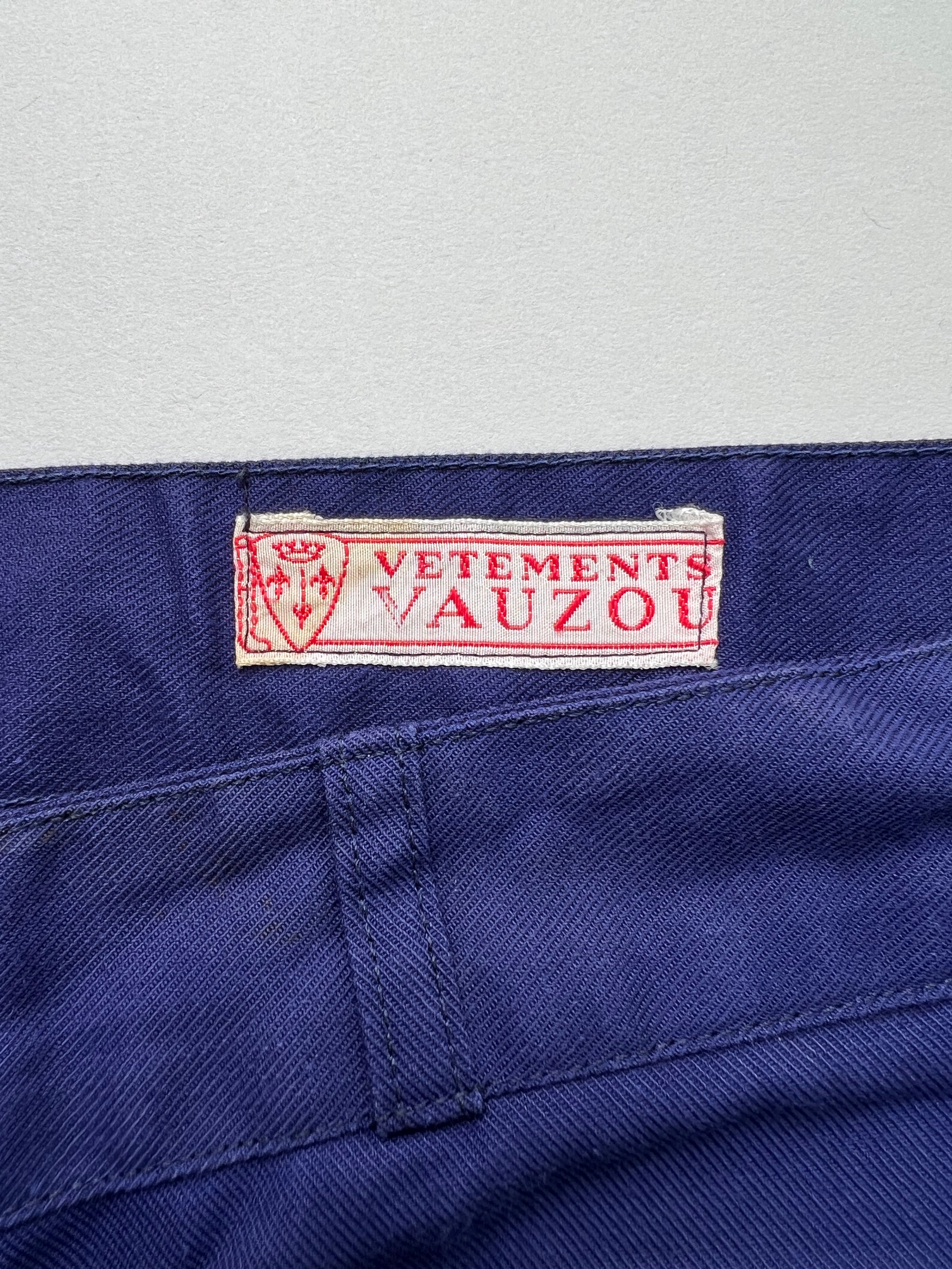 FRENCH WORKWEAR BLEU DE TRAVAIL VINTAGE WORK PANTS - W40