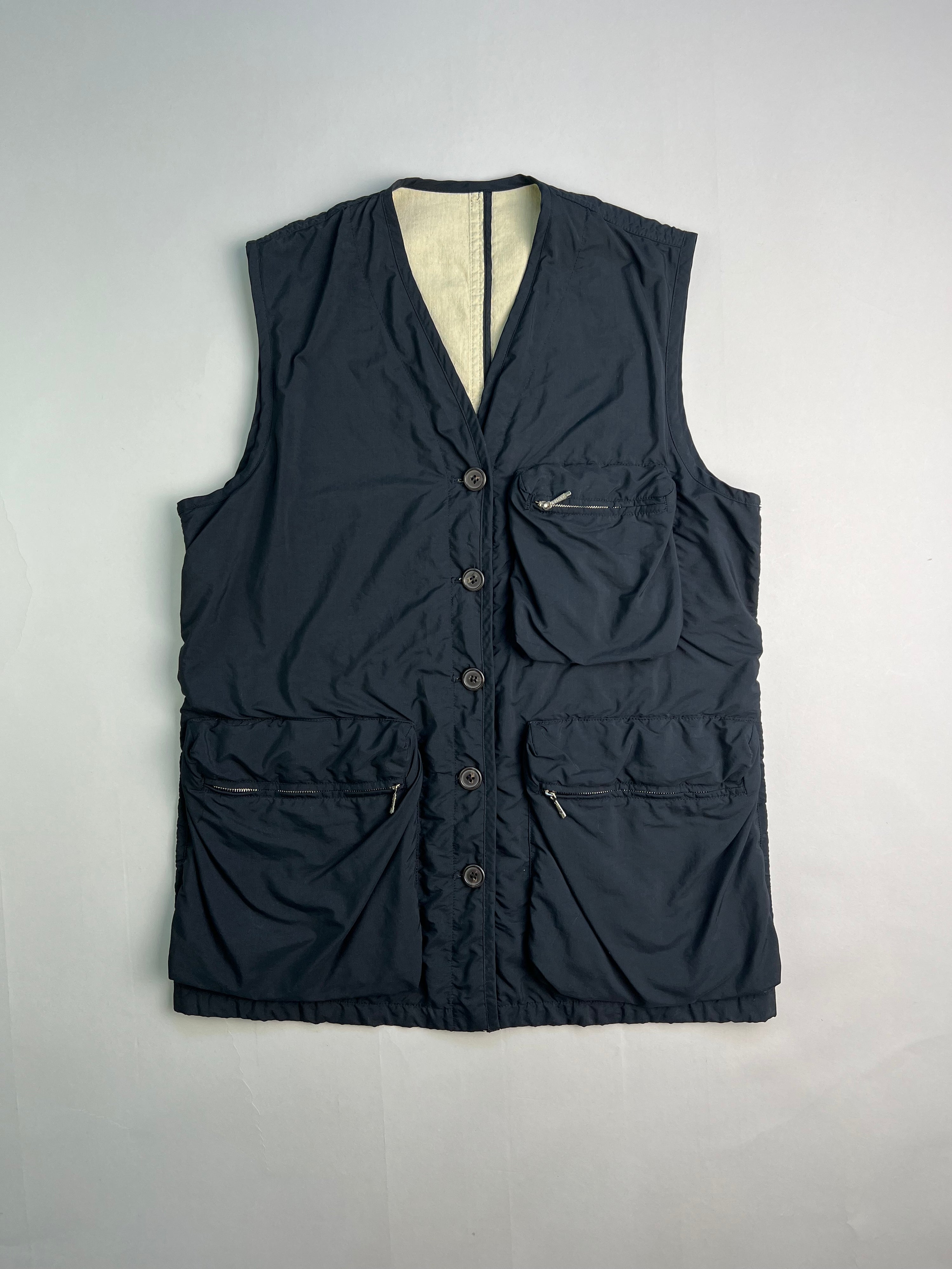VINTAGE VEST BLUE MADE IN ITALY - S/M