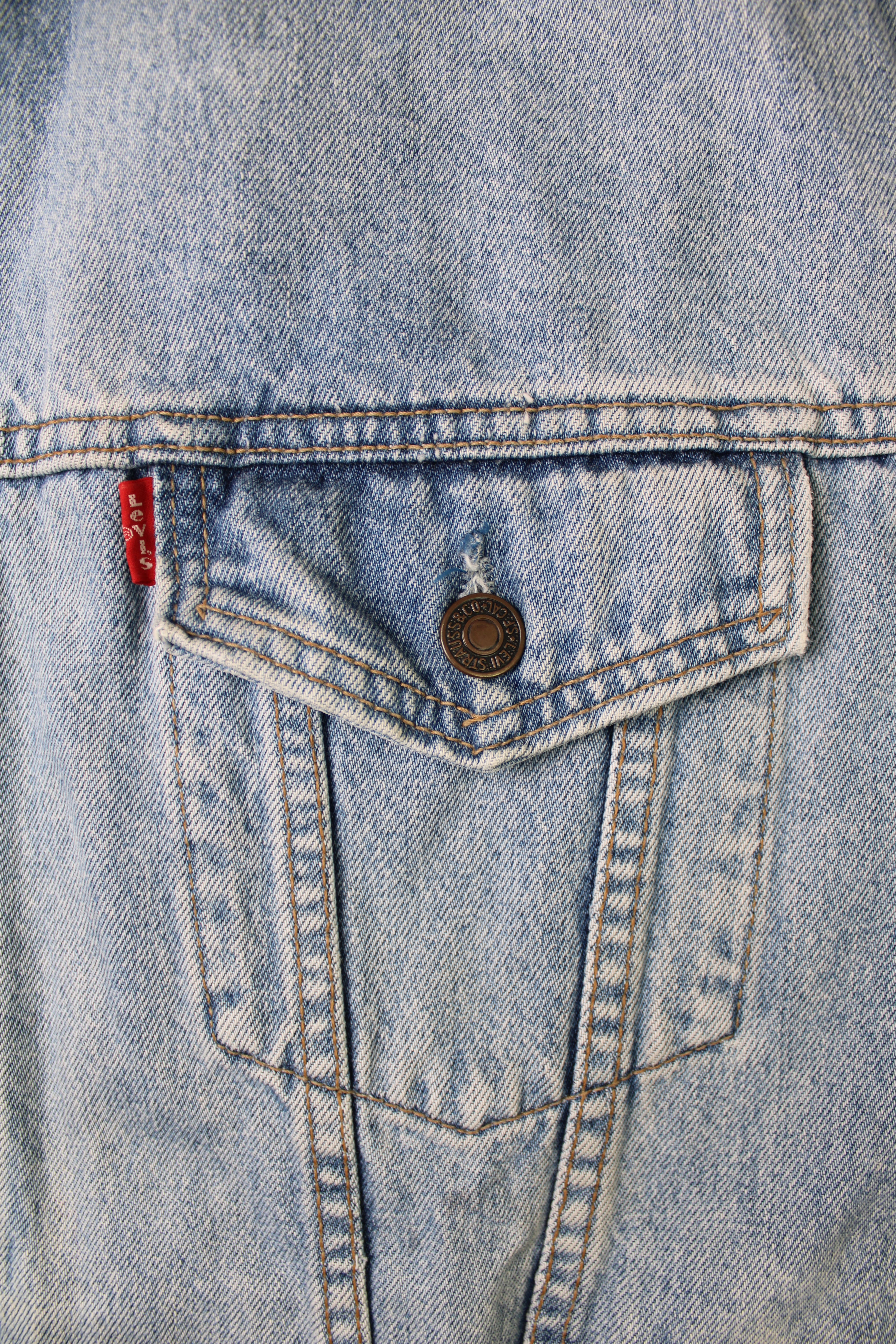 LEVIS VINTAGE DENIM TRUCKER JACKET 1980S VTG - XL