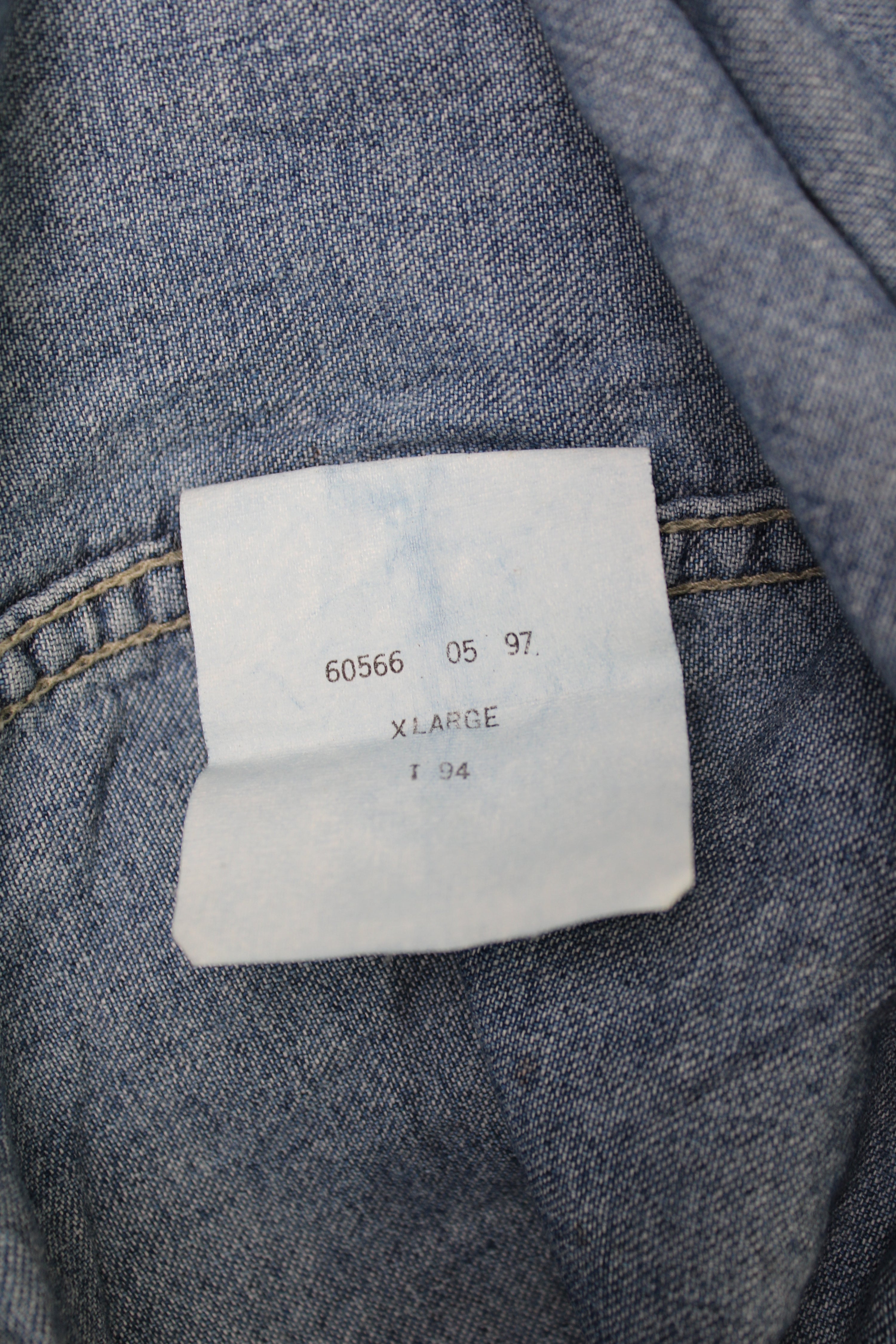 LEVIS VINTAGE WESTERN DENIM SHIRT 1990S VTG - XL