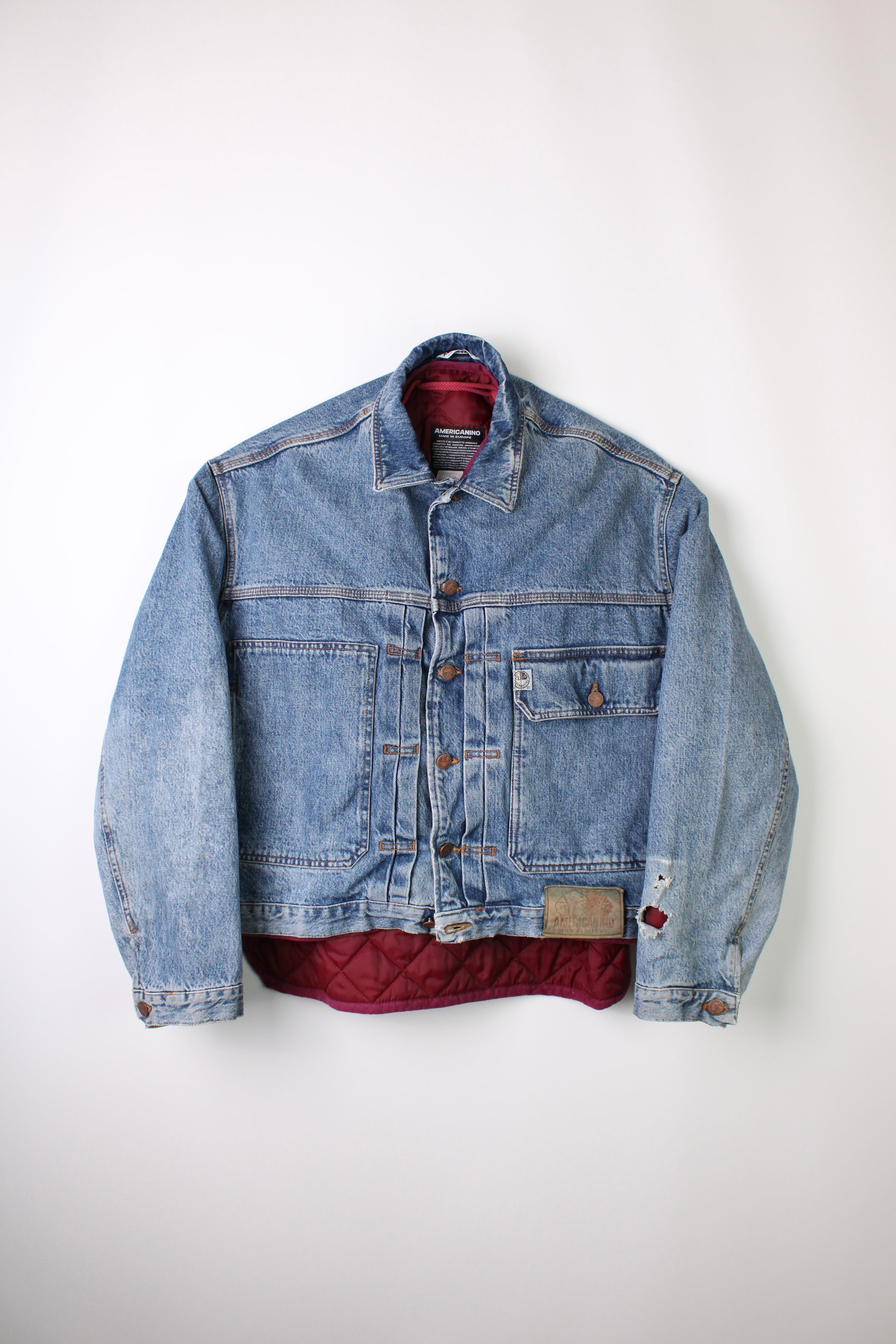 AMERICANINO DENIM JACKET WITH LINER - XL