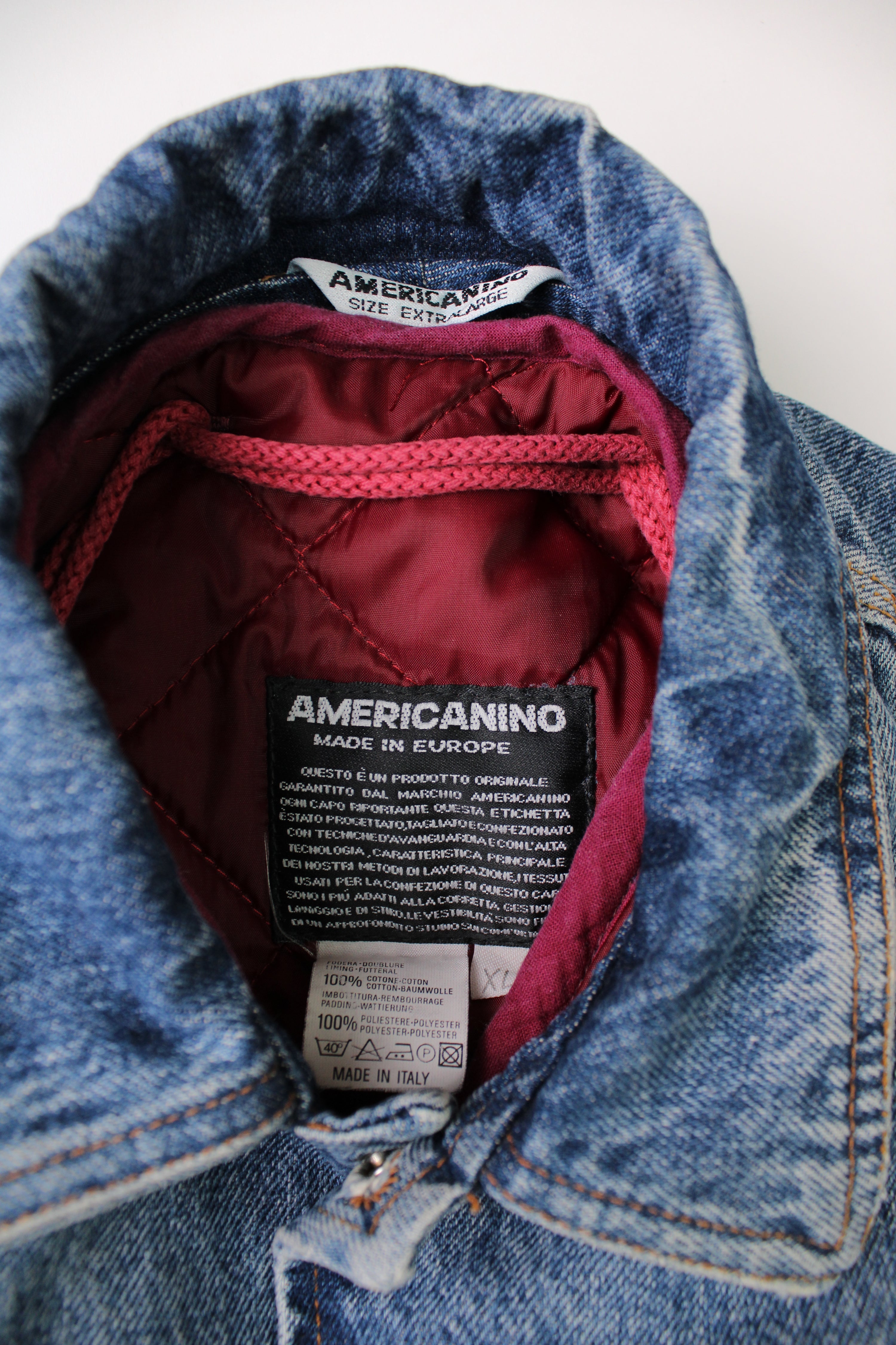 AMERICANINO DENIM JACKET WITH LINER - XL