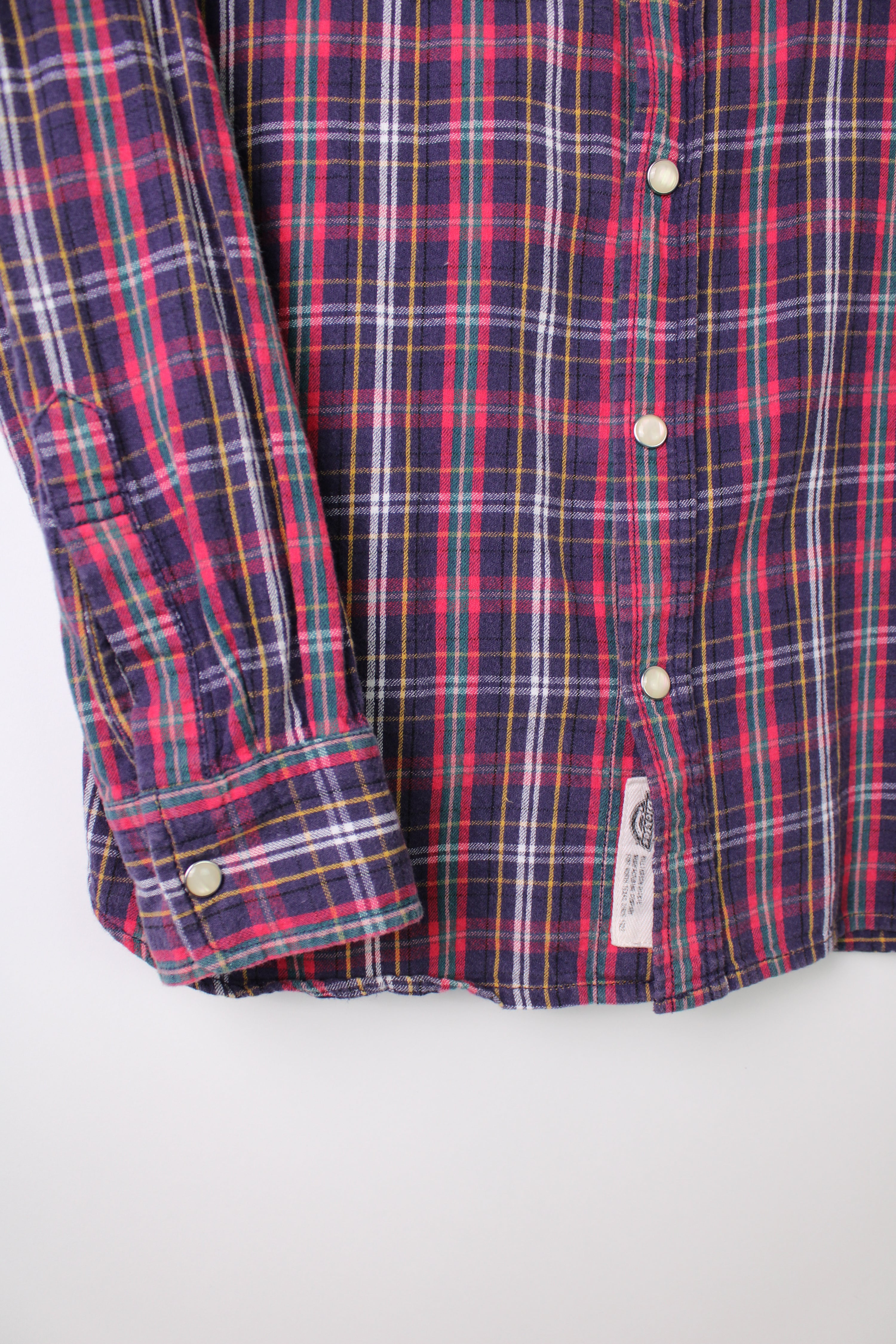 DICKIES FLANNEL WORKWEAR SHIRT RED - M
