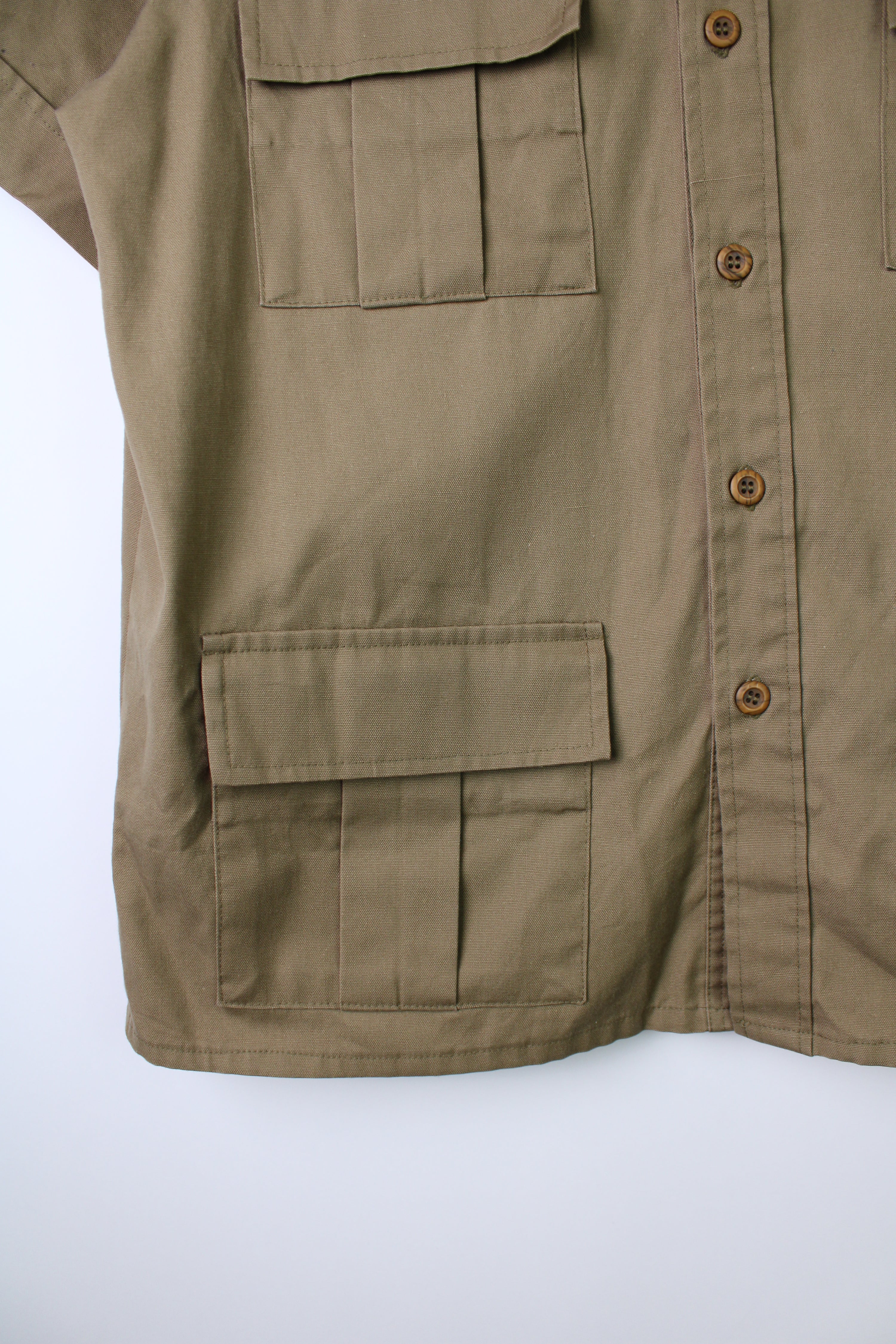 VINTAGE TROPICAL SHIRT KHAKI - L/XL