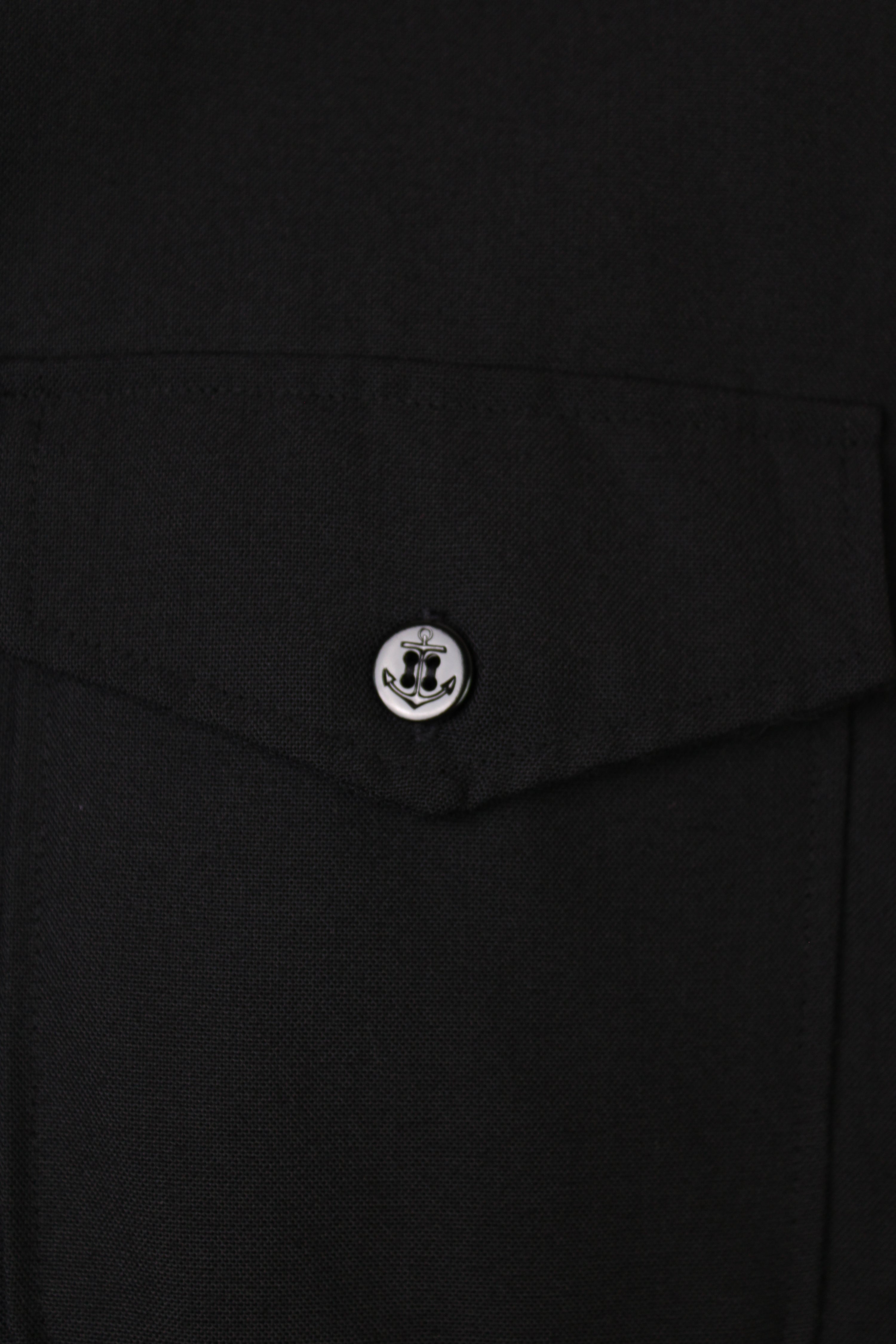 VINTAGE WORKWEAR HEAVY SHIRT MADE IN USA BLACK - L/XL