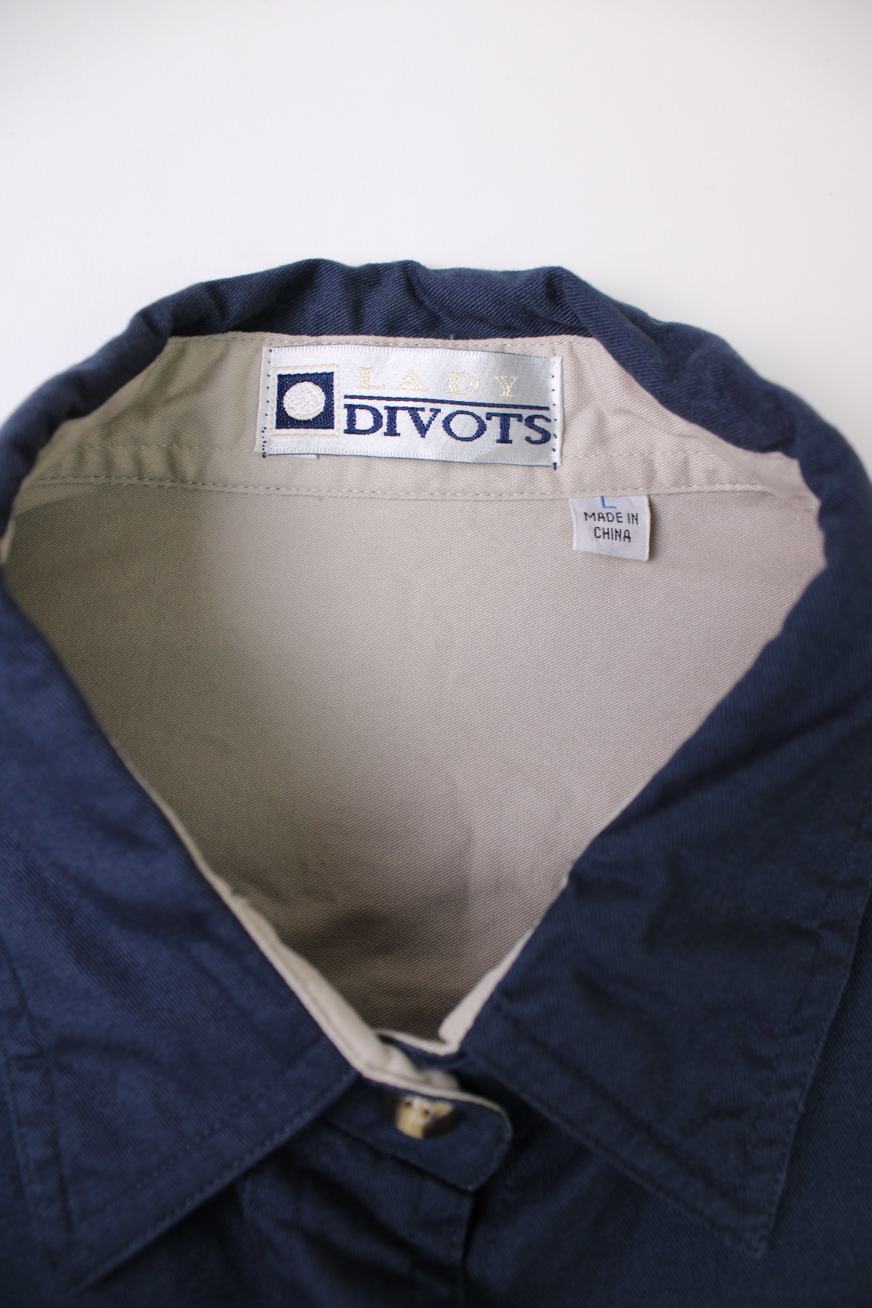 VINTAGE WORKWEAR SHIRT NAVY BLUE - L